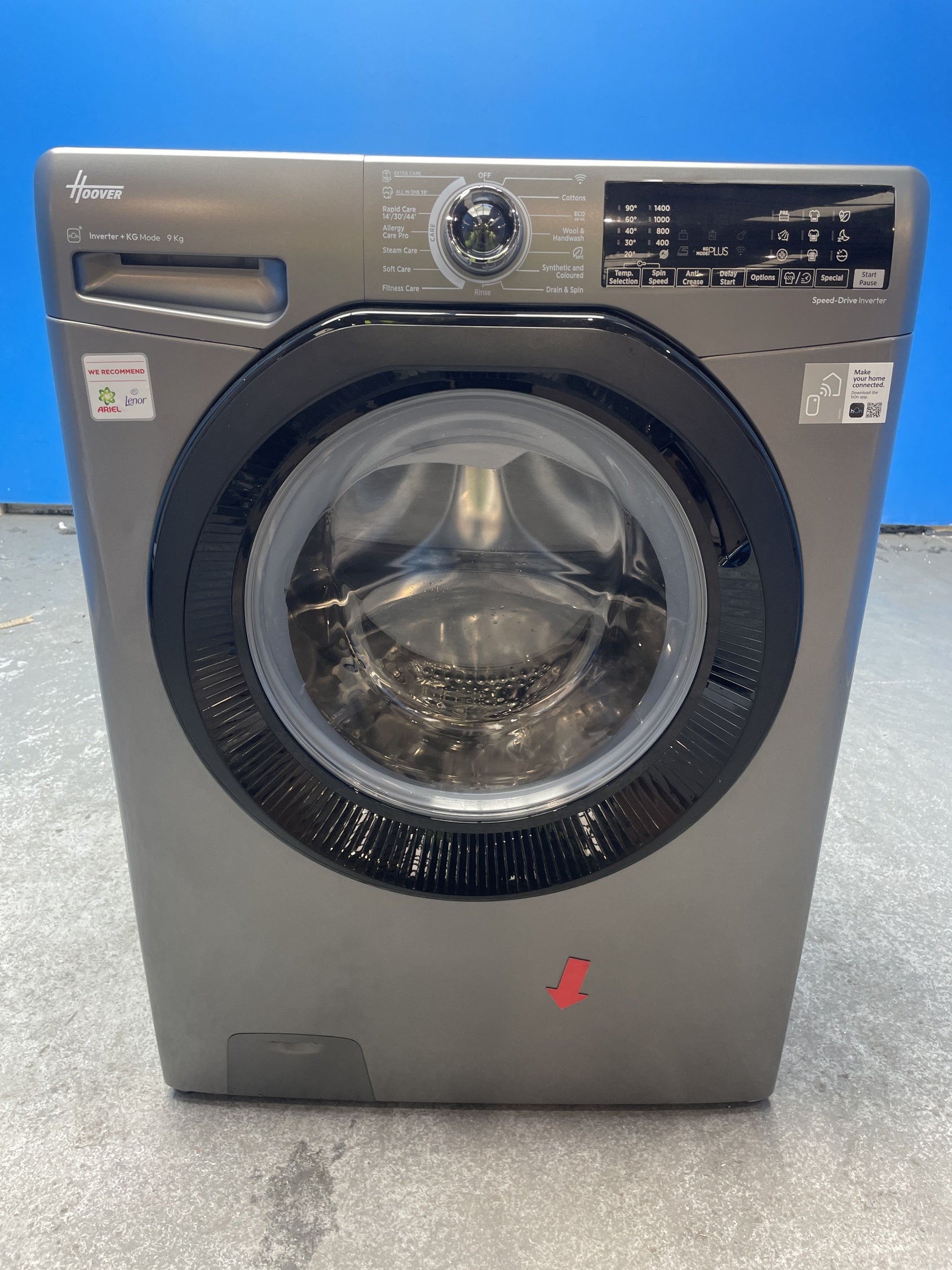 #GRC-158-378 - Hoover H3WPS496TAMBR680 9kg 1400 Spin Washing Machine