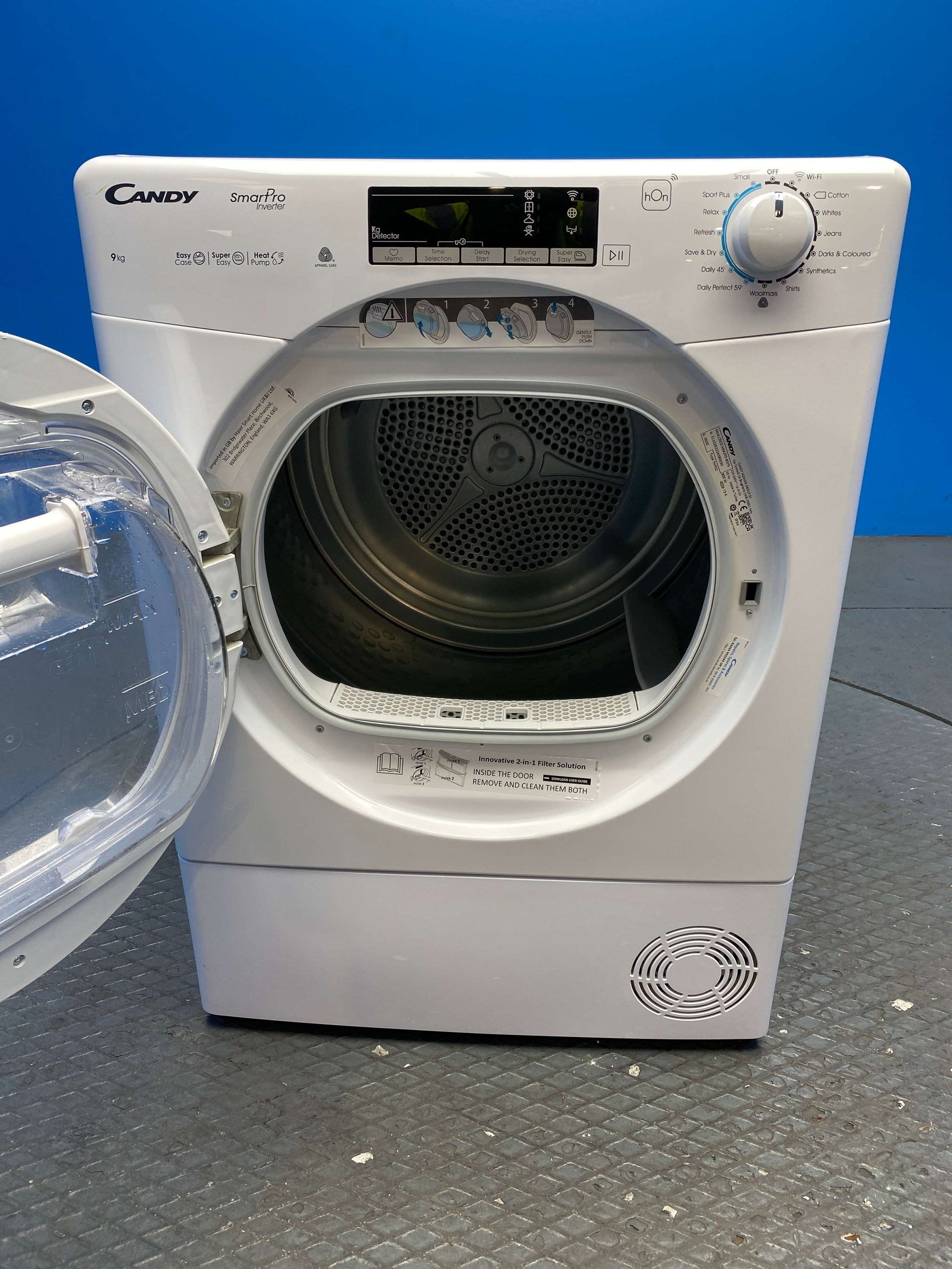 Candy CROEH9A3TE 9kg Heat Pump Tumble Dryer with Wi-Fi