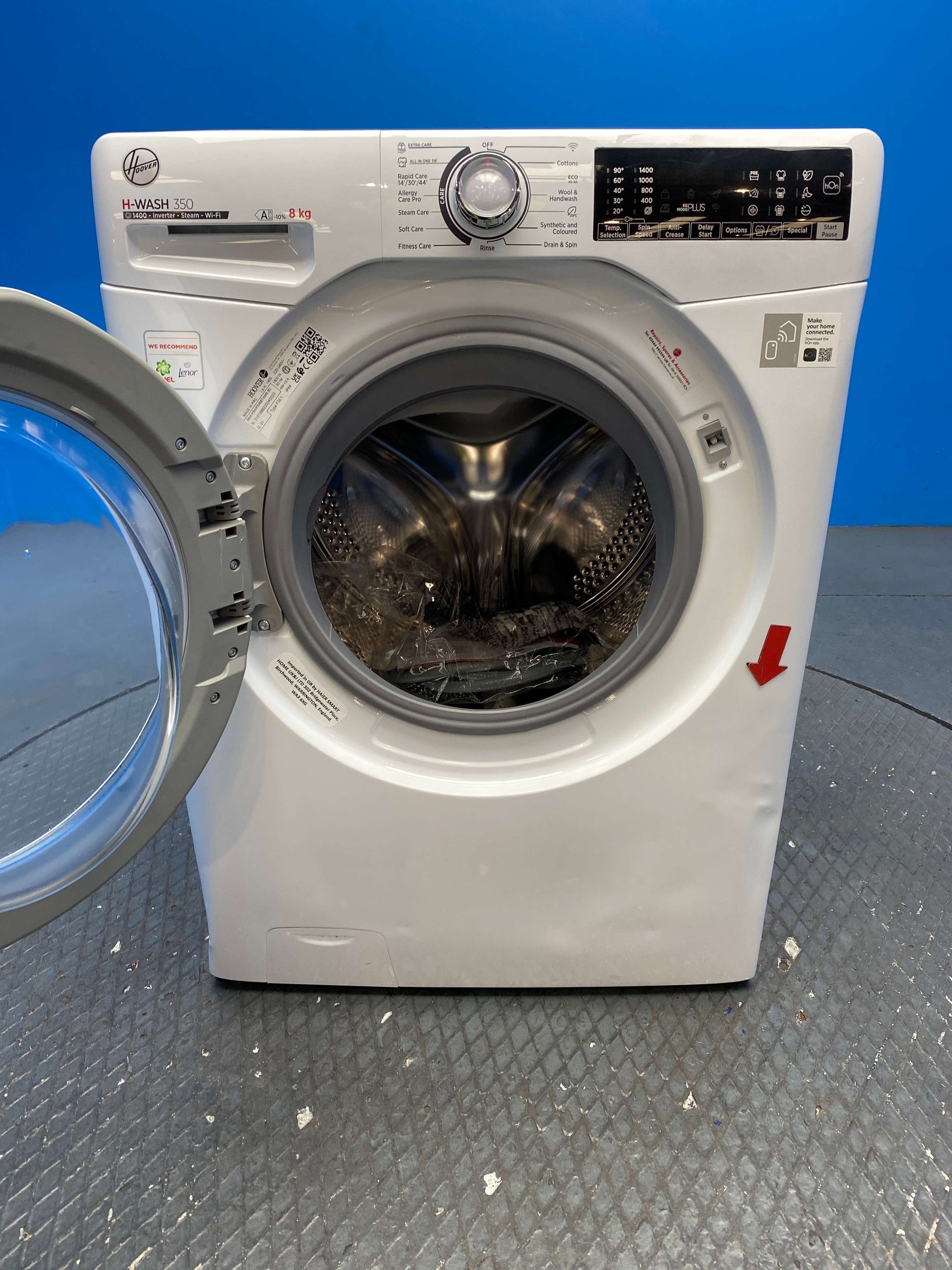Hoover H3WPS486TAM6 8kg 1400 Spin Washing Machine