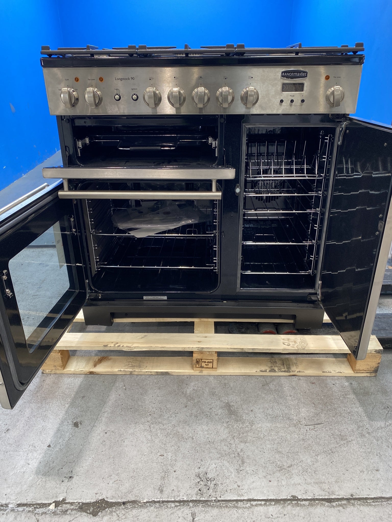 Rangemaster KCH90DFFSS/C Kitchener 90 Dual Fuel Range Cooker