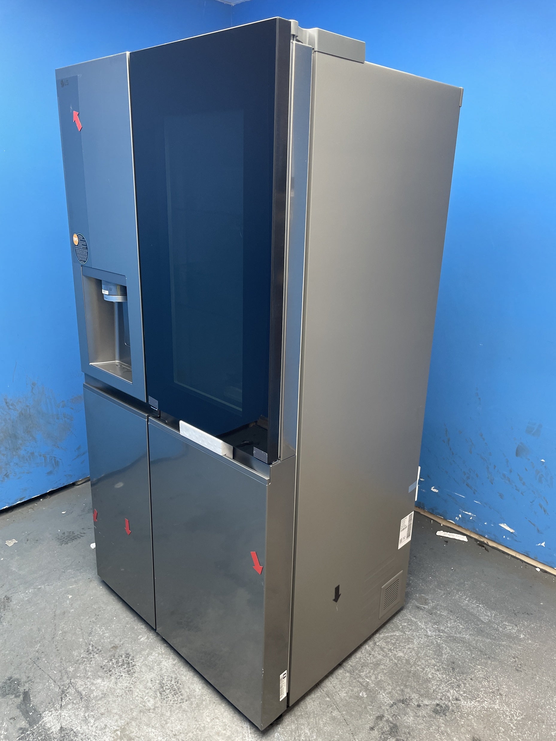 #GRC-158-058 - LG GSXE81PYBD InstaView American Style Fridge Freezer