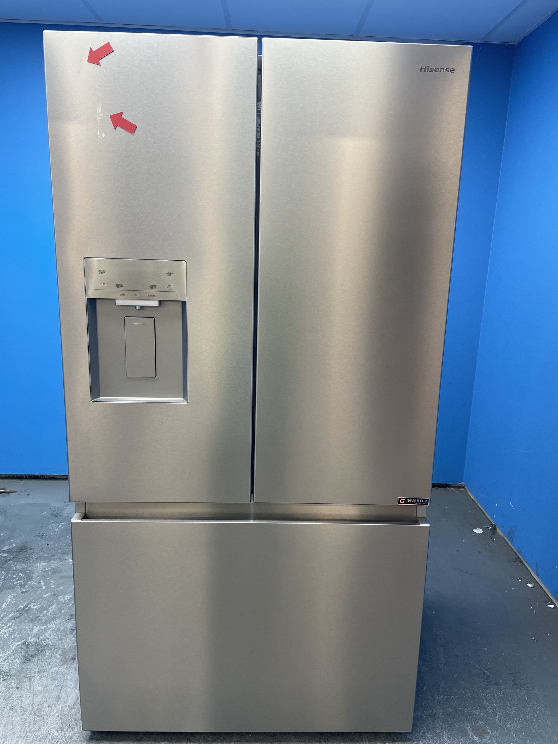 #GRC-158-127 - Hisense RF815N4SESE French Door 364 Litre Fridge Freezer