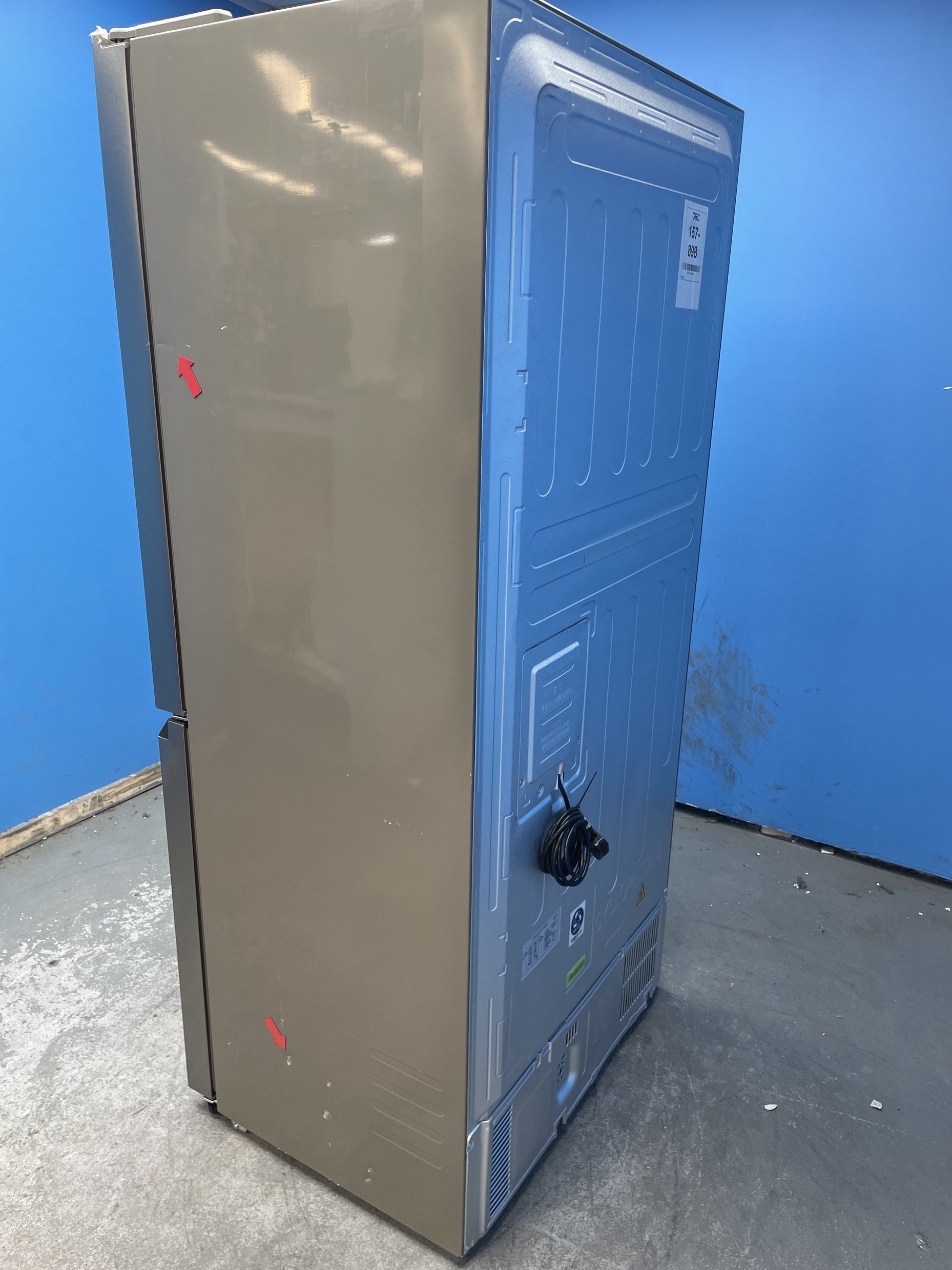 #GRC-157-898 - Haier HCR7818DNMM Cube 83 Total No Frost American Fridge Freezer