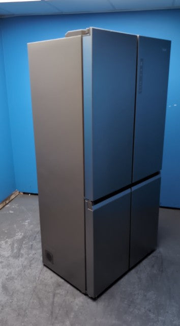 #GRC-163-415 - Haier American Style Fridge Freezer – 528L, Platinum Inox