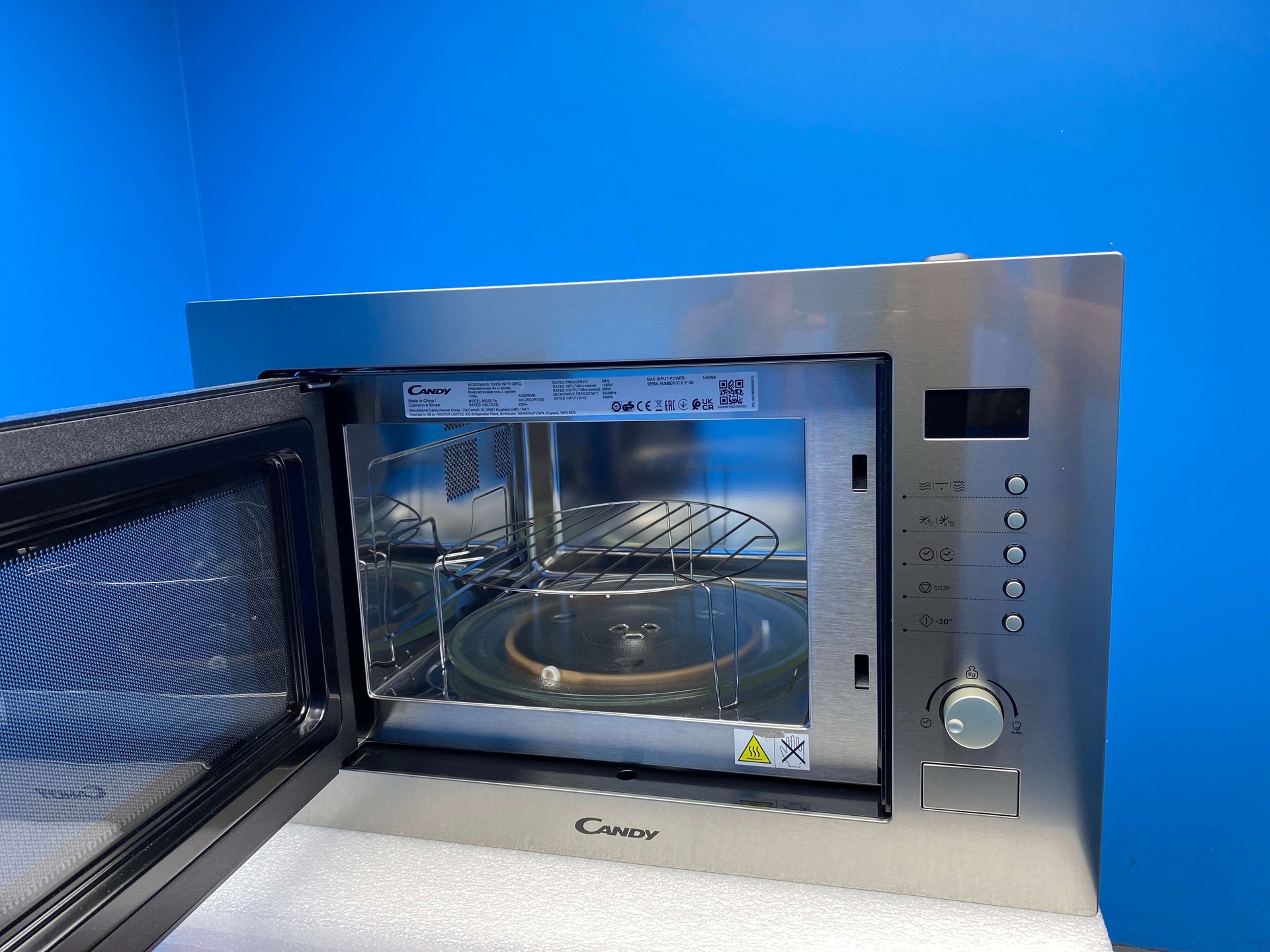 Candy MIC25GDFX Frameless Built-in 25 Litre Combi Microwave