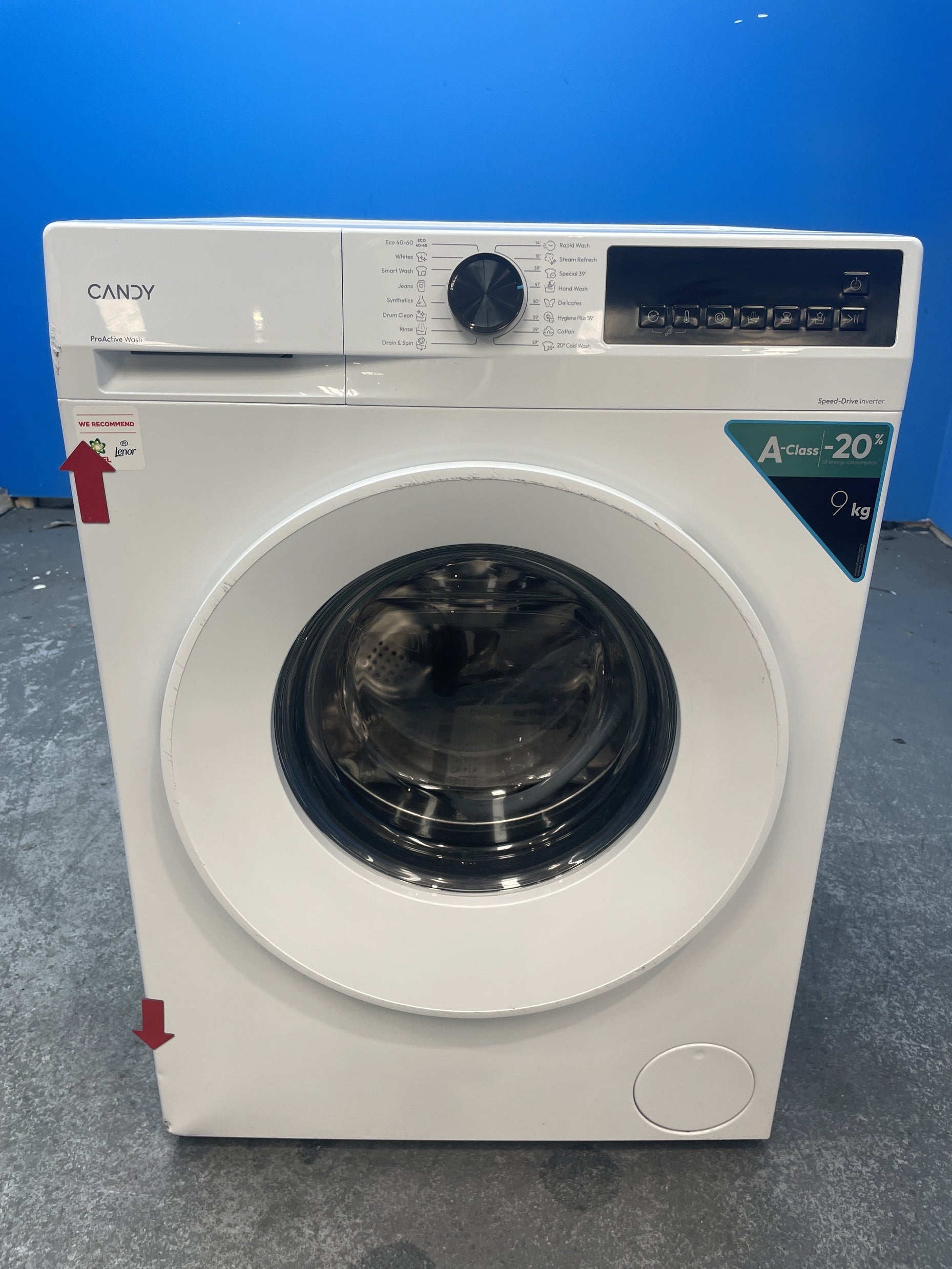 #GRC-158-514 - Candy Quick Pro GD 498-80 9kg 1400rpm Washing Machine