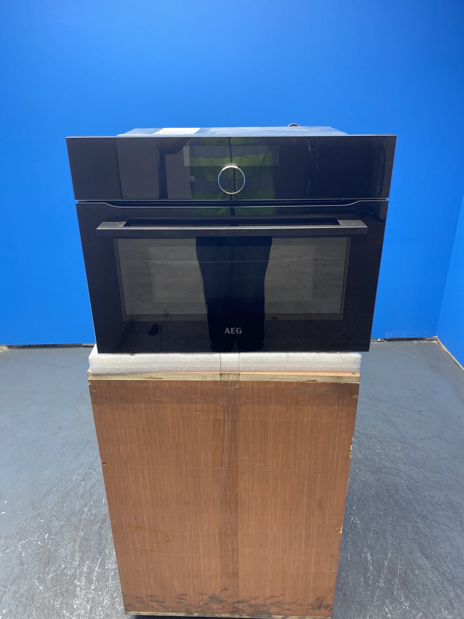 AEG KMK968000B Built-In CombiQuick Microwave Oven