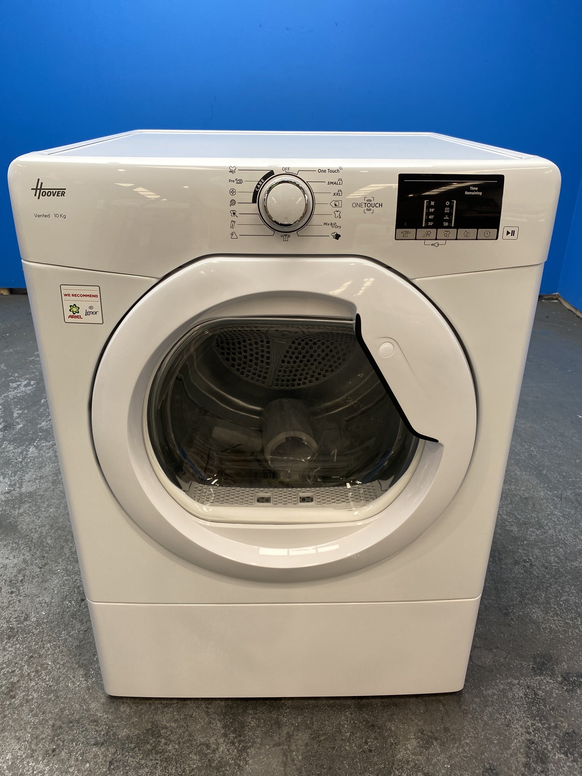 #GRC-160-062 - Hoover HLE V10DG-80 10kg Vented Tumble Dryer