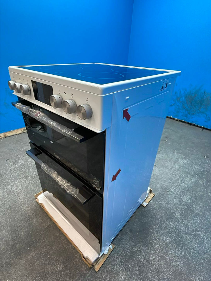 #GRC-162-506 - Midea MFO24EME4R118-WH Double Oven Electric Cooker Ceramic Hob