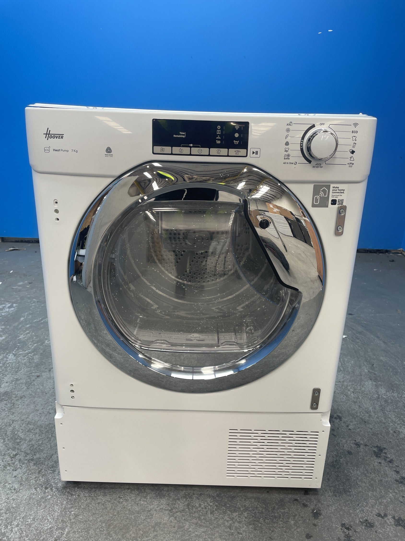 #GRC-159-572 - Hoover BATD H7A2TCE-80 7kg Integrated Heat Pump Tumble Dryer