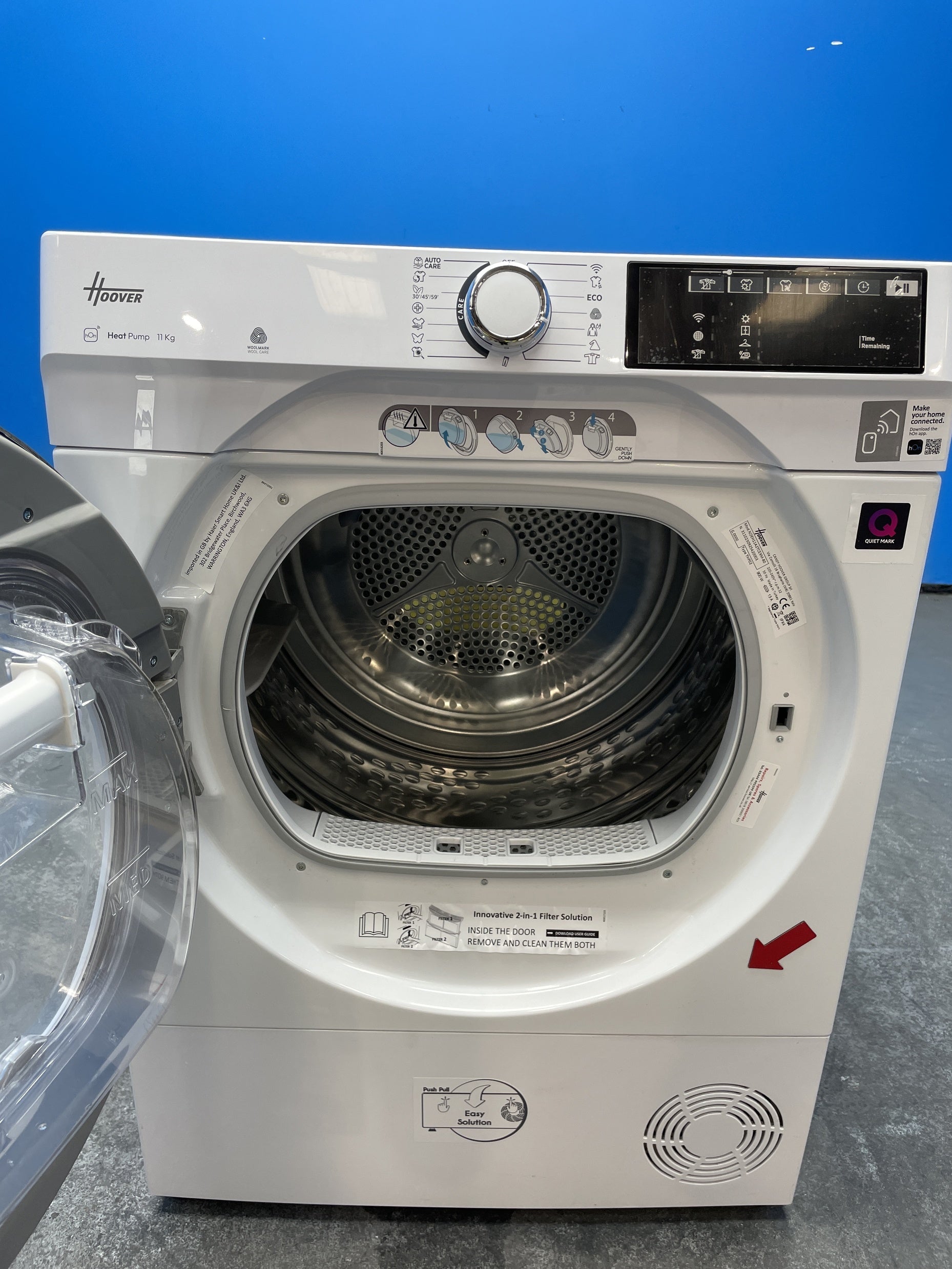 #GRC-160-330 - Hoover NDEH11A2TCEXM-80 H-Dry 500 11kg Heat Pump Tumble Dryer
