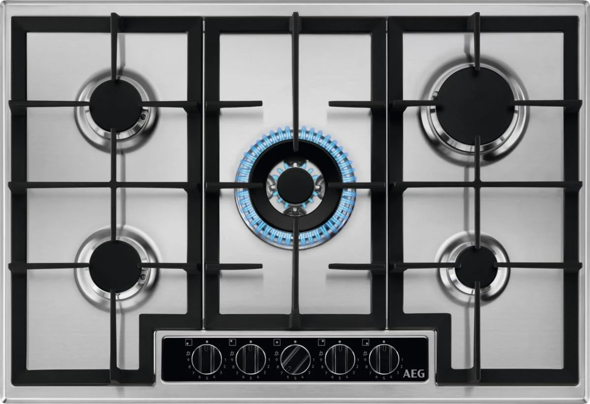 AEG HGB75420YM 75cm Built-in Gas Hob with StepPower Controls – Renew 2 U