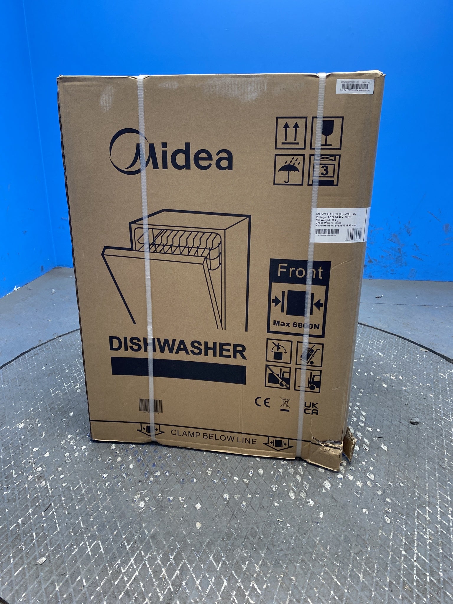 #GRC-158-920 - Midea MDWPB1303L(S)-WG 60cm Built-in 13 Place Wi-Fi Dishwasher