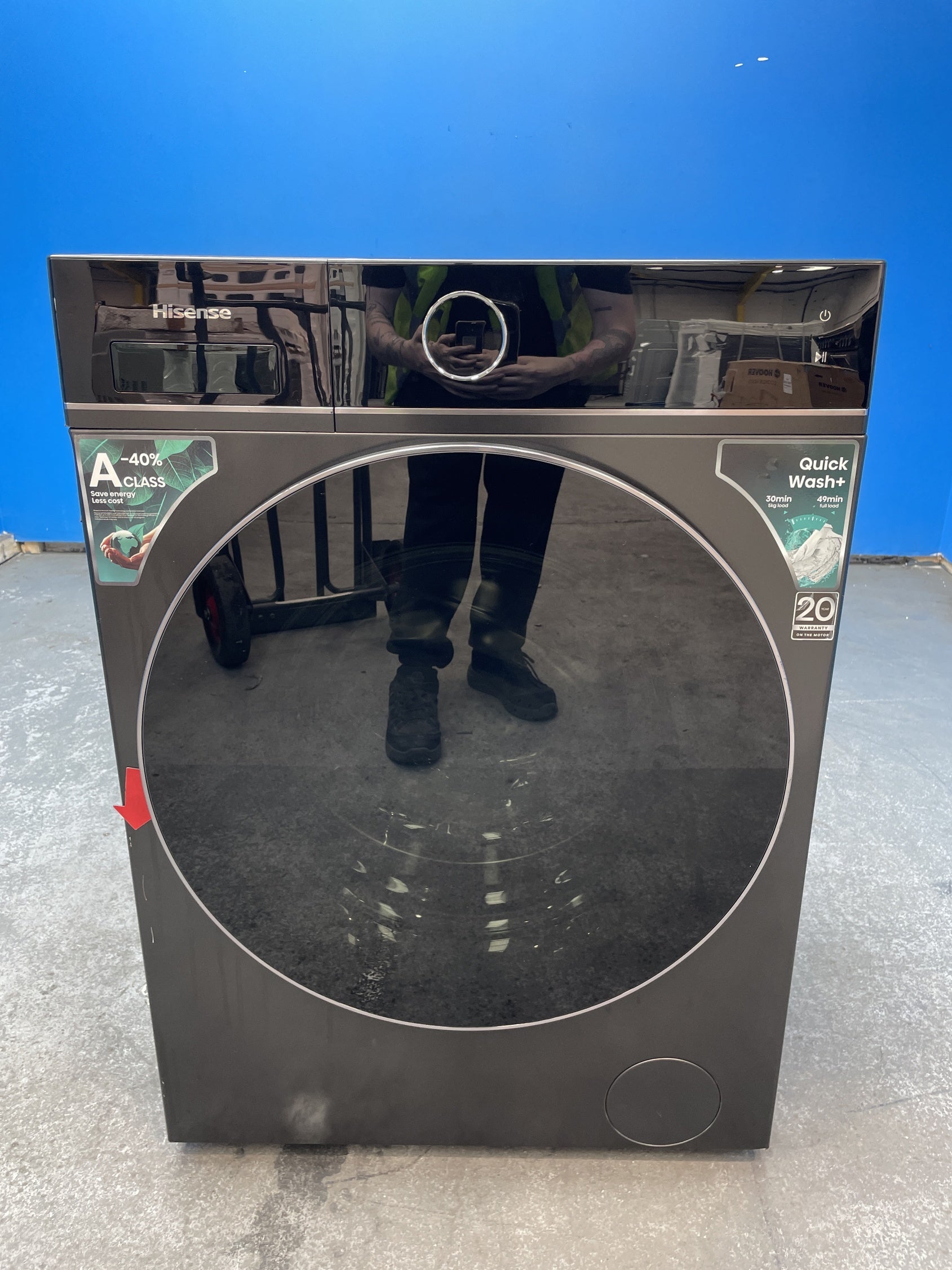 #GRC-159-659 - Hisense WF5I1045BBQ KitchenFit 5i 10.5 kg WiFi Washing Machine