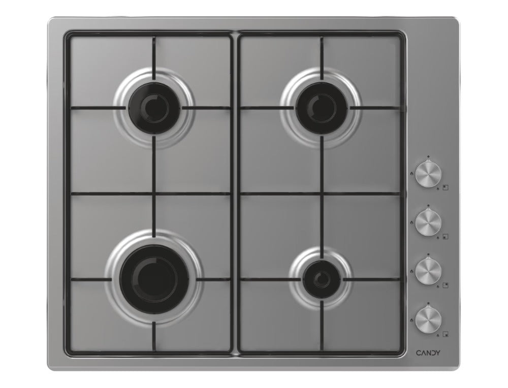 Candy CHW6LPX 60cm Stainless Steel 4 Burner Gas Hob – Renew 2 U