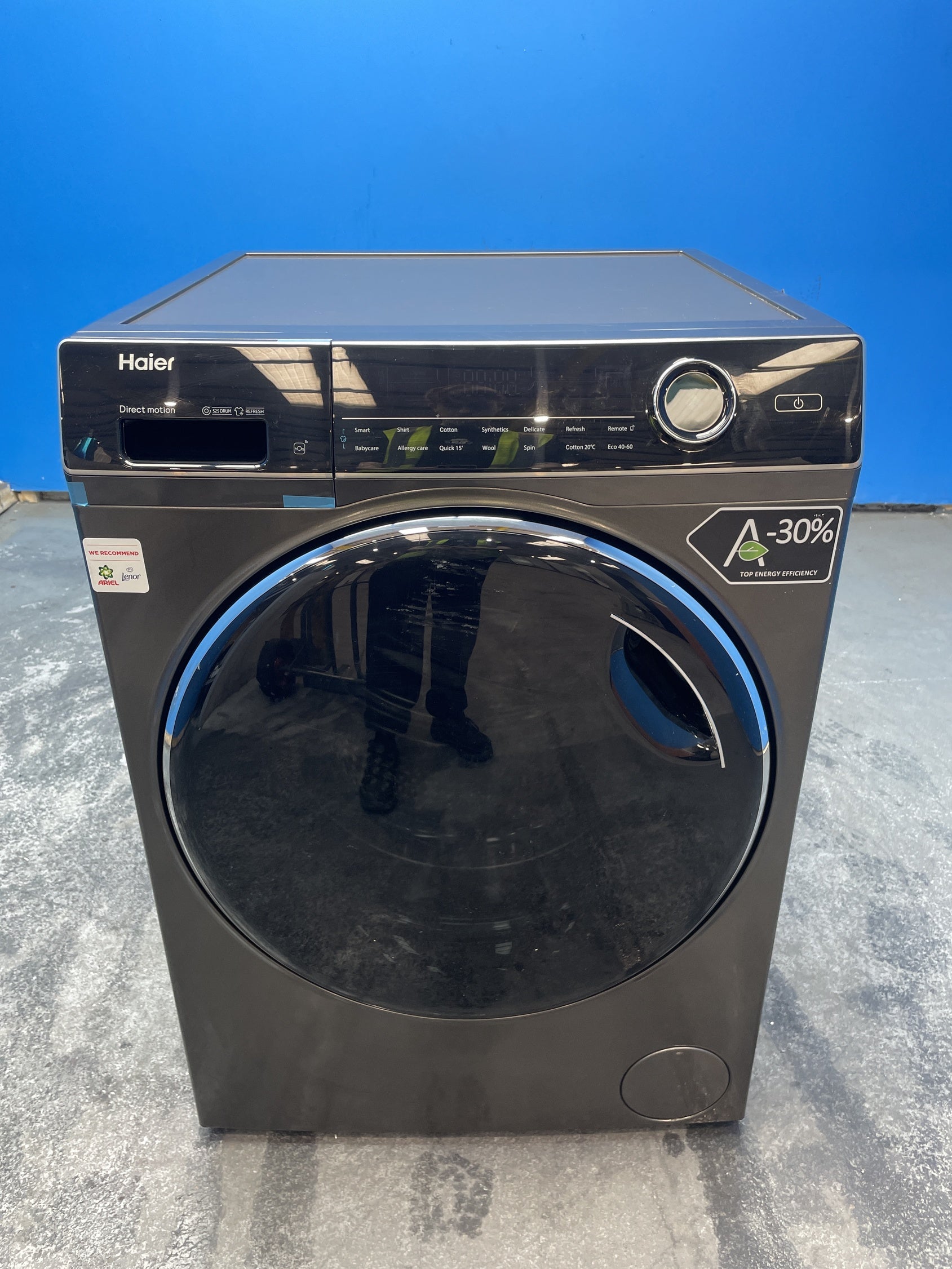 #GRC-163-474 - Haier 11kg 1400rpm Washing Machine – Direct Motion Motor, Anthracite