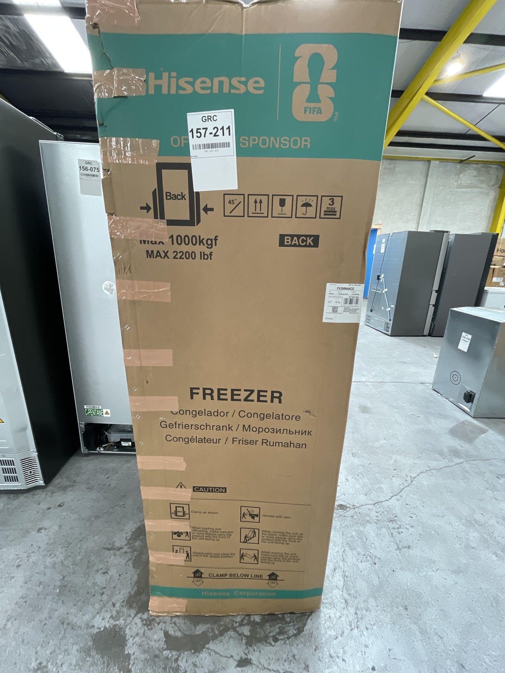 #GRC-157-211 - Hisense FV298N4ACE 240 Litre No Frost Tall Freezer