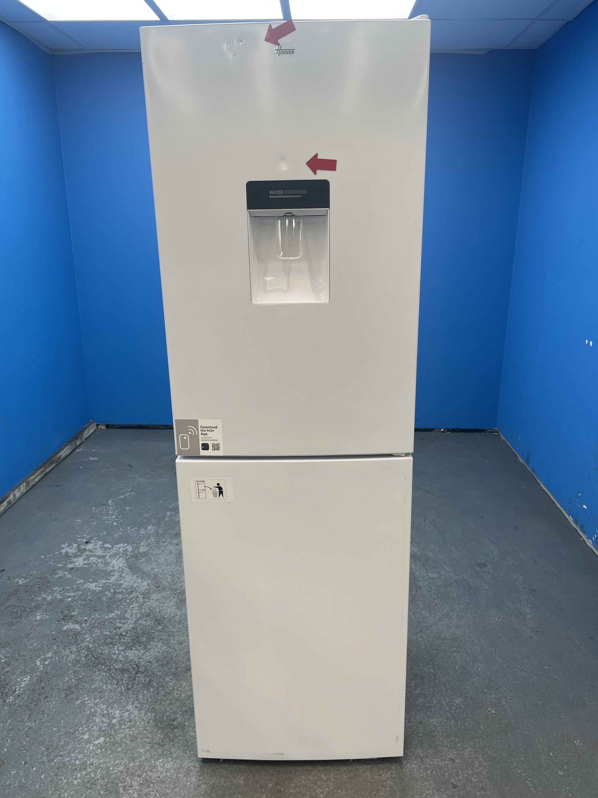 #GRC-152-270 - Hoover HOCT3L517EWWK-1 246 Litre Low Frost Combi Fridge Freezer