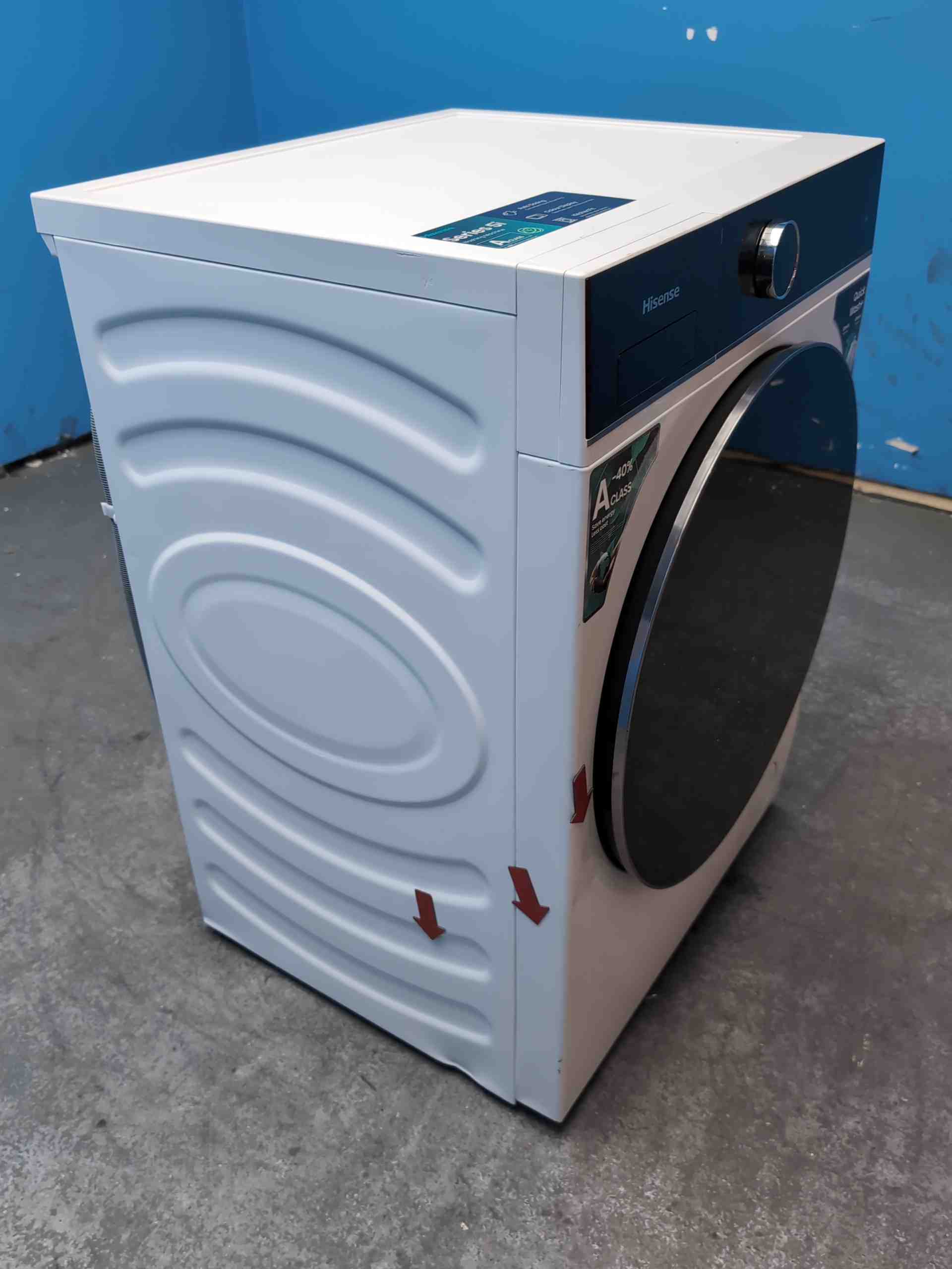 #GRC-161-841 - Hisense WF5I1045BWQ KitchenFit 5i 10.5 kg WiFi Washing Machine
