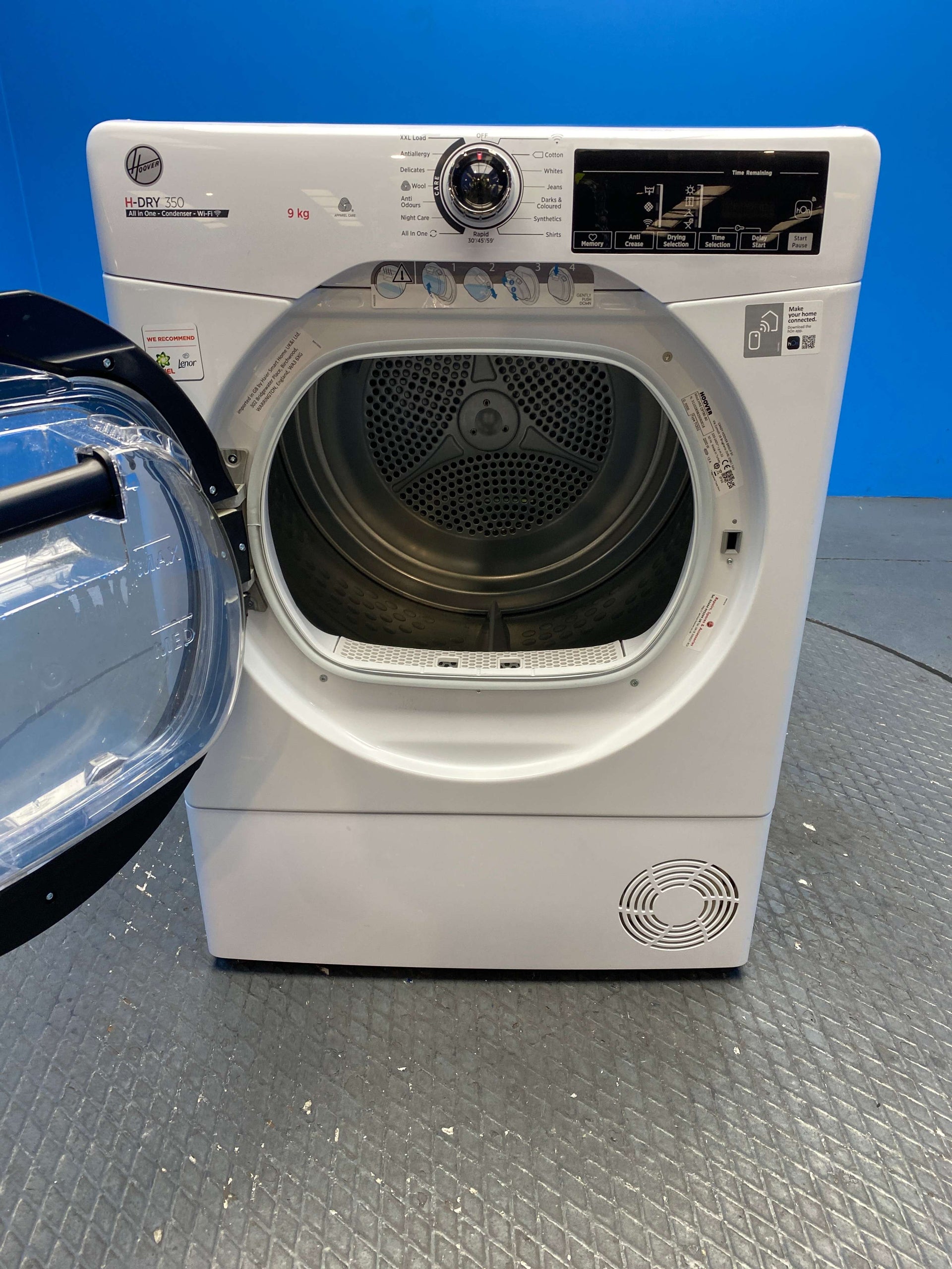 Hoover H-DRY 350 HREC9TBE-80 9kg Condenser Tumble Dryer