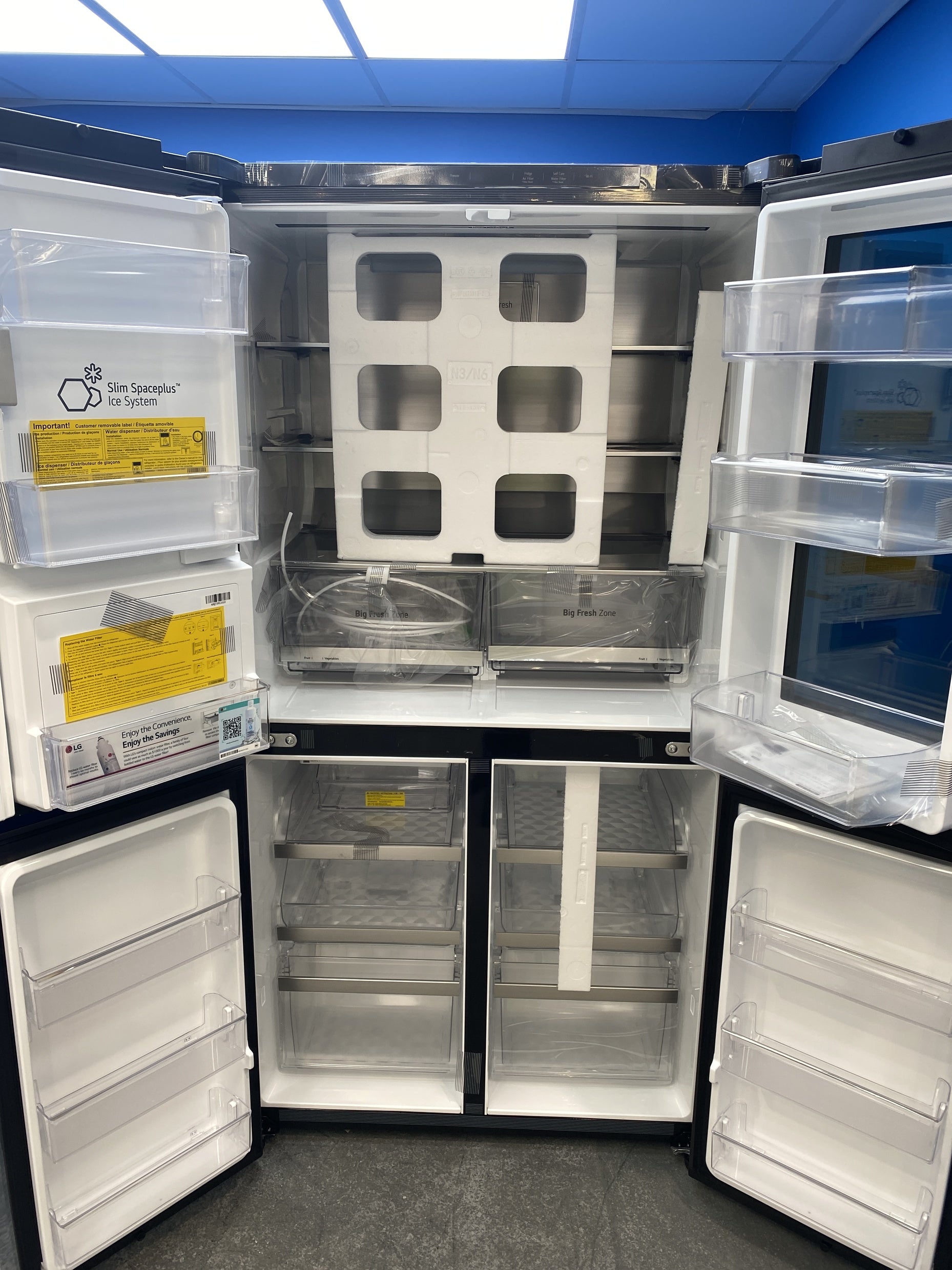 #GRC-157-195 - LG GMG96CRAFT InstaView 683 Litre French Door Fridge Freezer