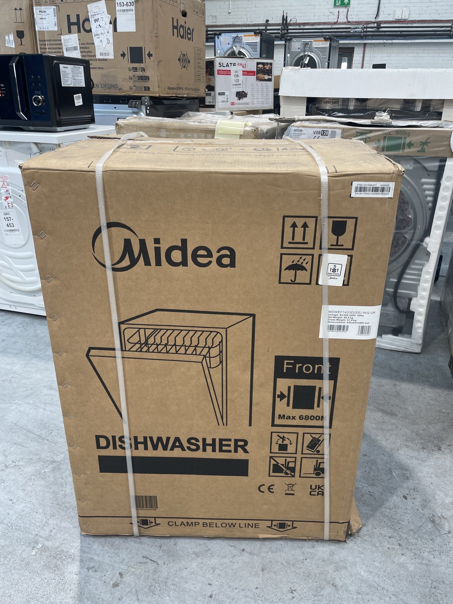 #GRC-158-726 - Midea MDWEF1433D(SS) 14 Place Full Size Dishwasher