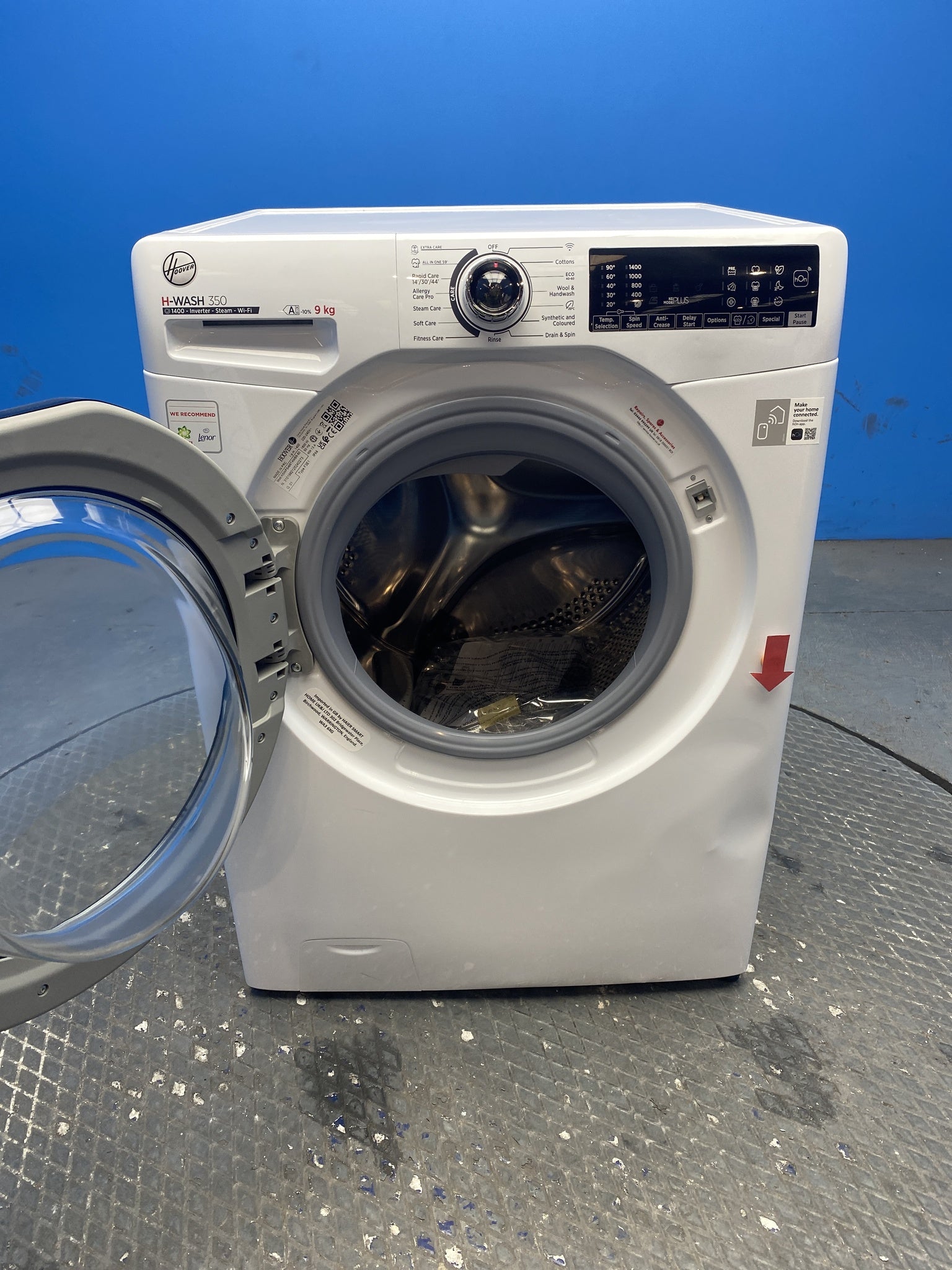Hoover H3WPS496TAMB6 9kg 1400 Spin Washing Machine