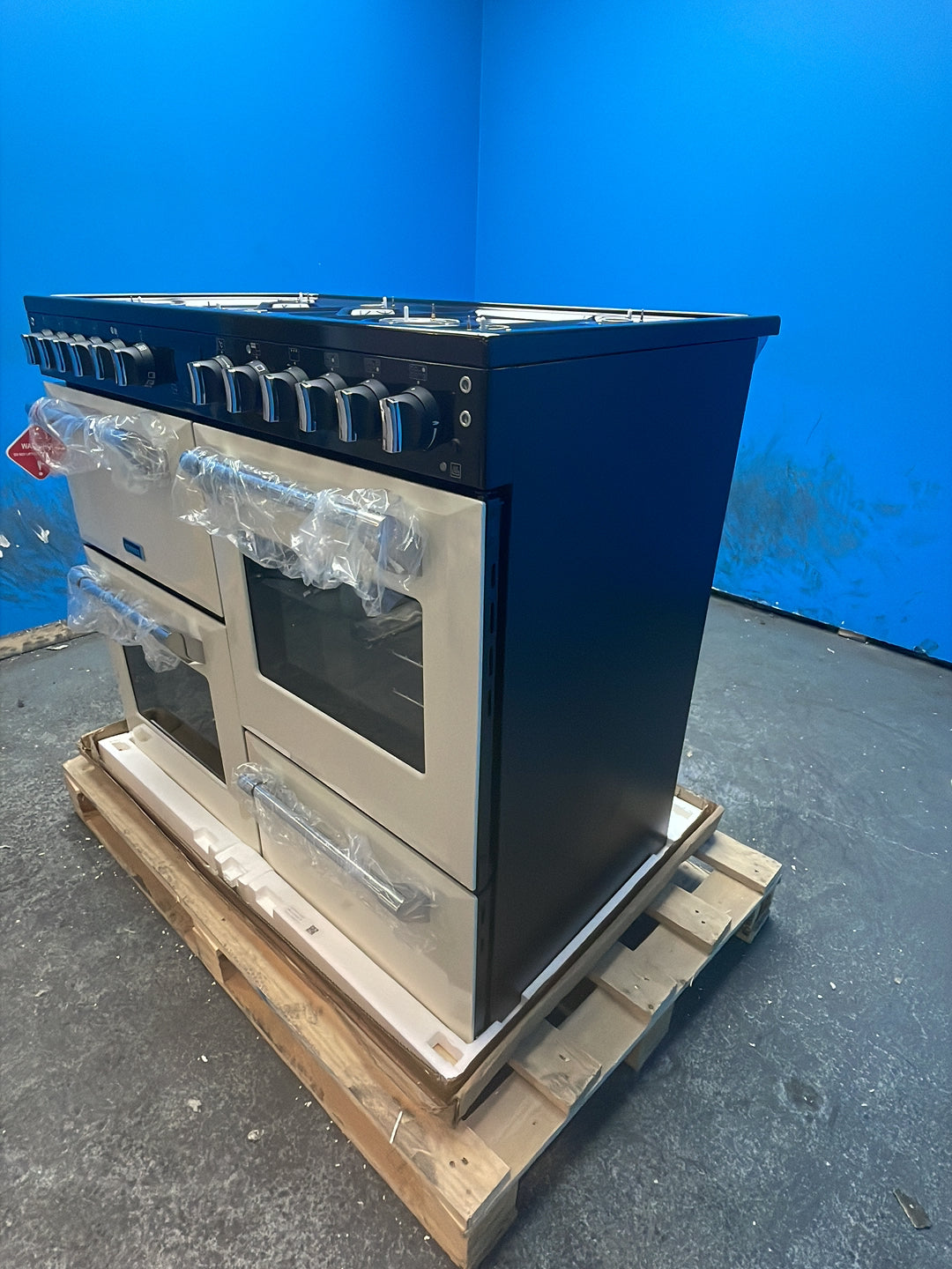 #GRC-164-298 - Stoves Richmond 110cm Quad Oven Dual Fuel Range Cooker – 196L, AirFry, Cream