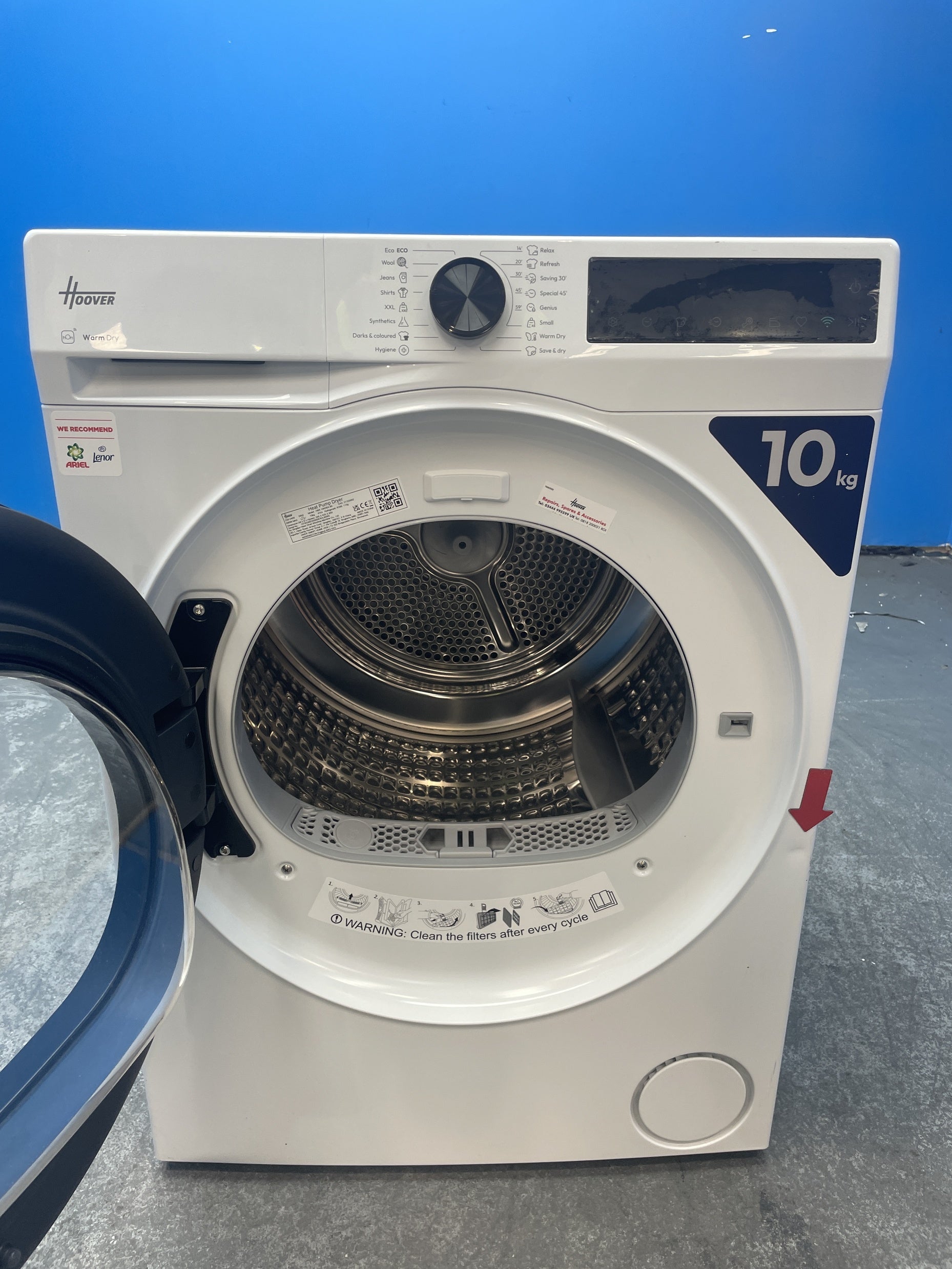 #GRC-159-337 - Hoover Pro Dry Series 3 HBR 10N2BX-80 Heat Pump Tumble Dryer