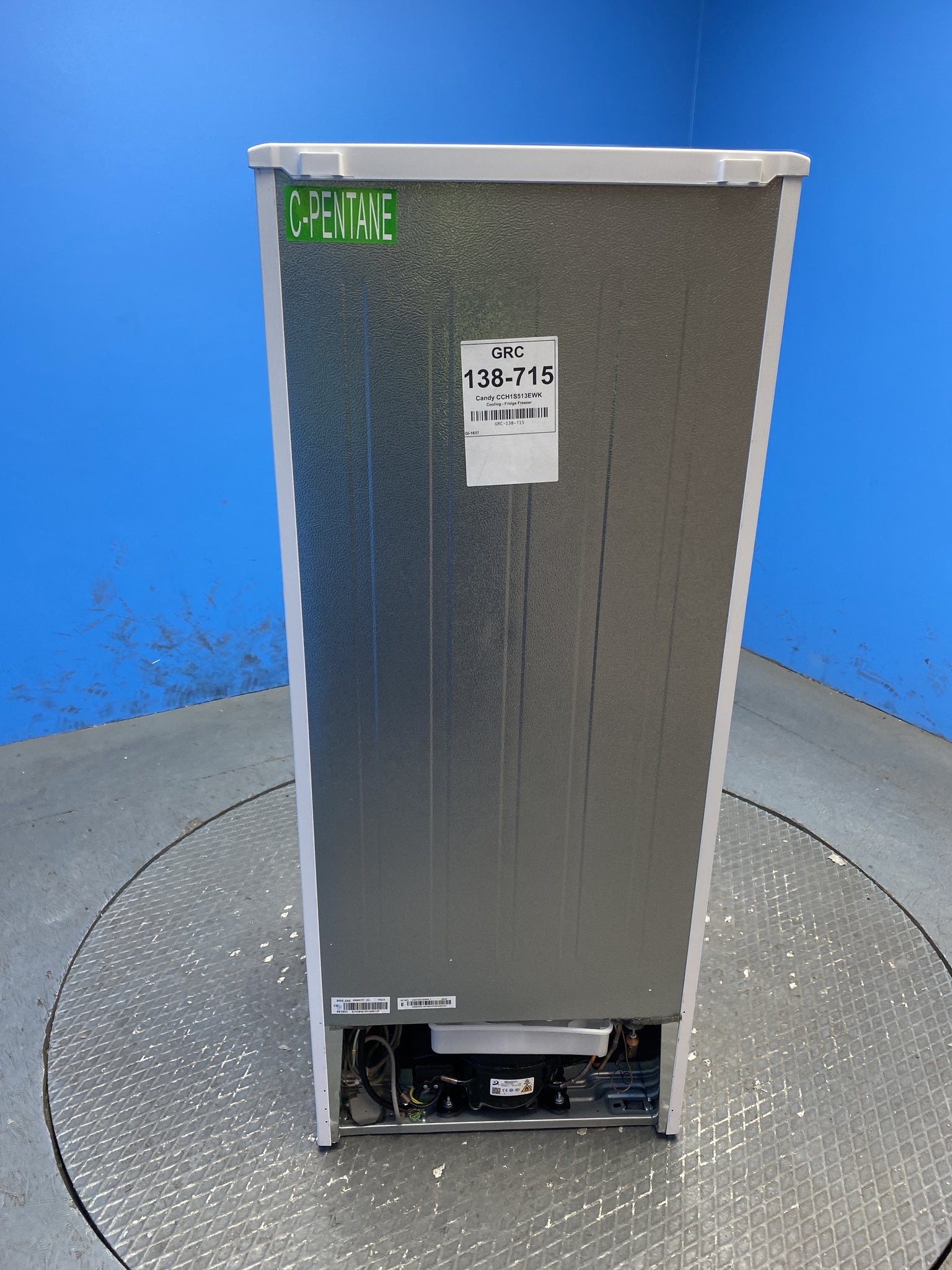 Candy CCH1S513EWK 185 Litre Combi Fridge Freezer