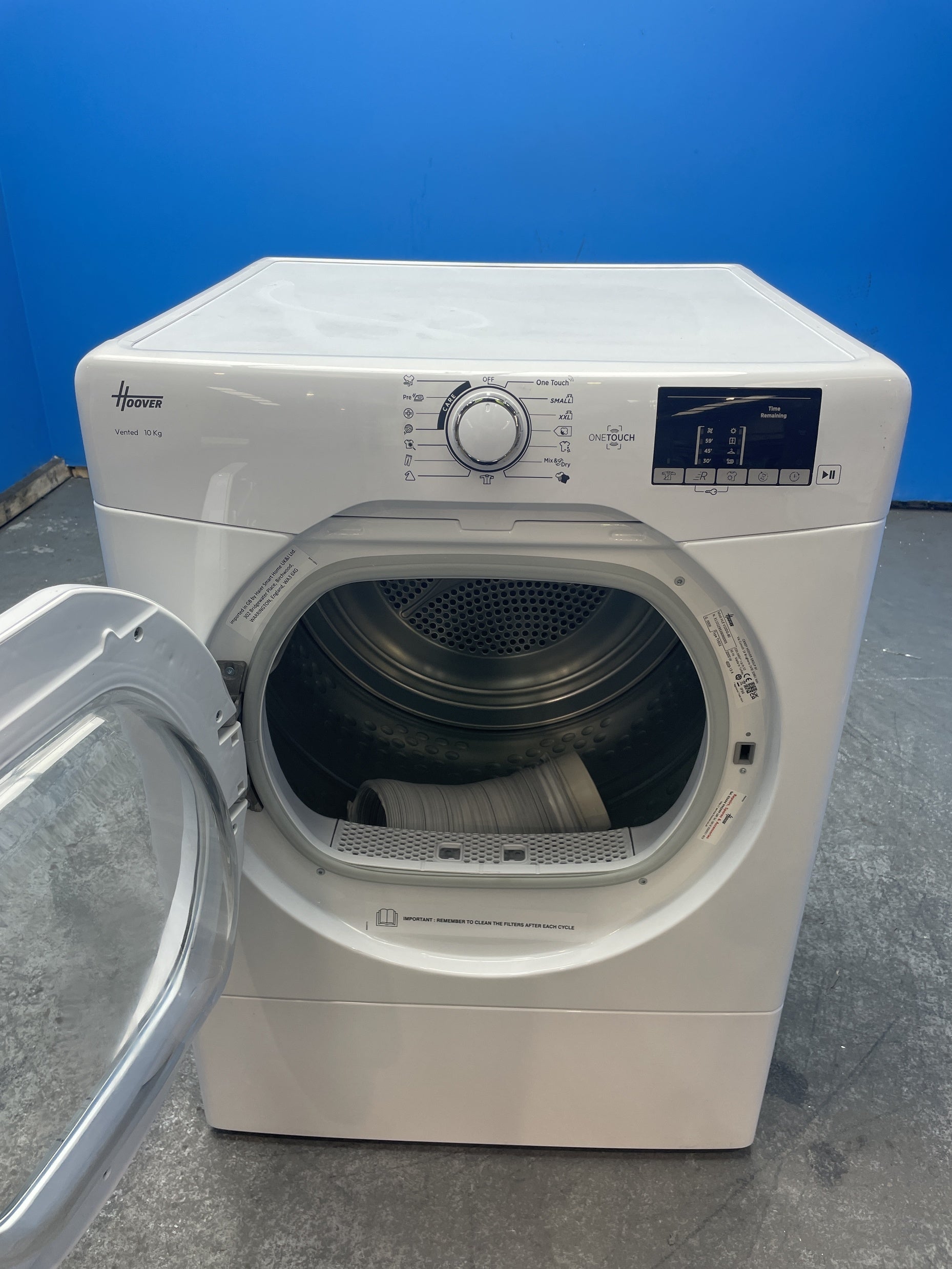 #GRC-162-535 - Hoover HLE V10DG-80 10kg Vented Tumble Dryer