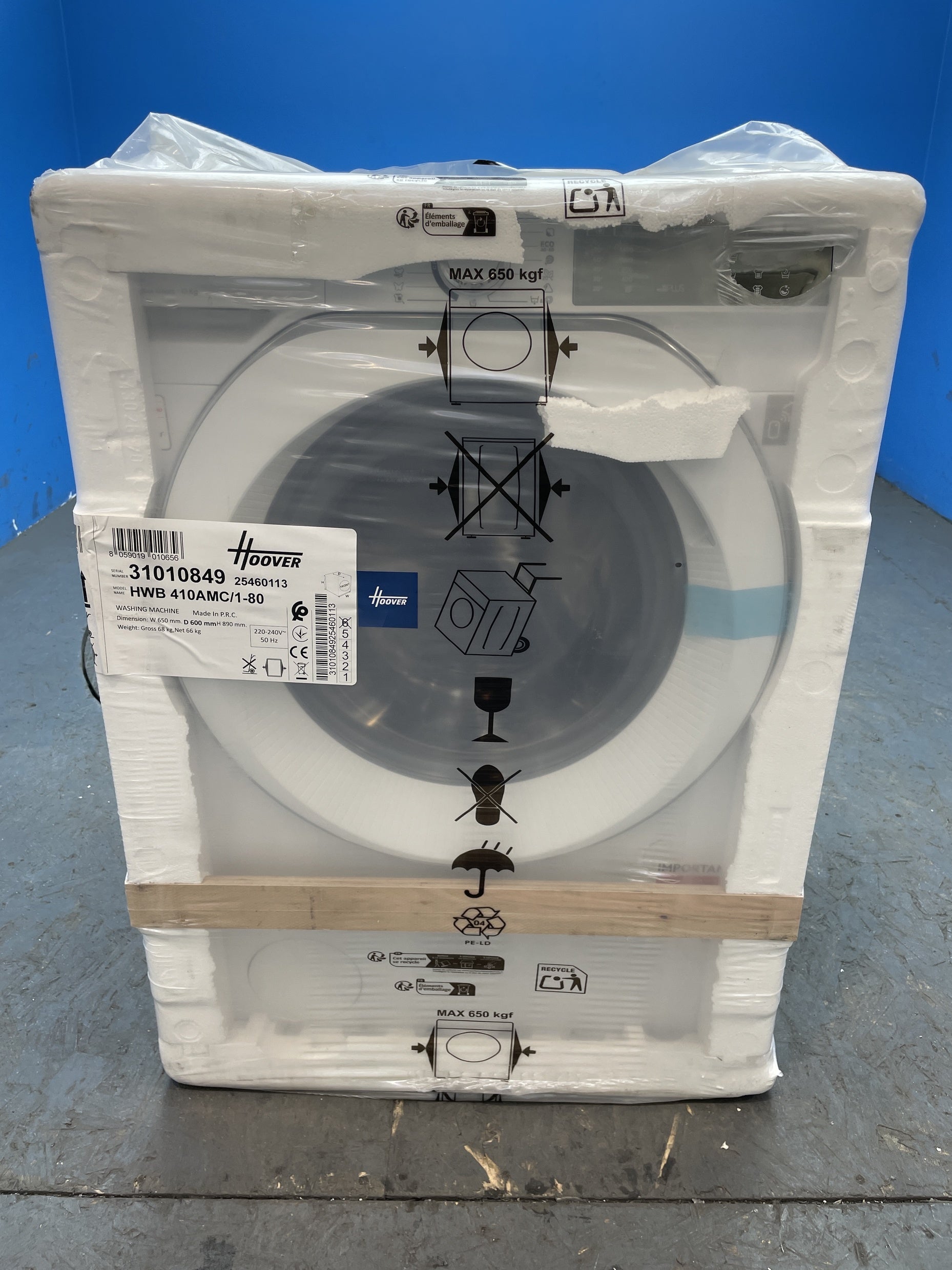 #GRC-156-164 - Hoover HWB 410AMC/1-80 10kg 1400 Spin Washing Machine