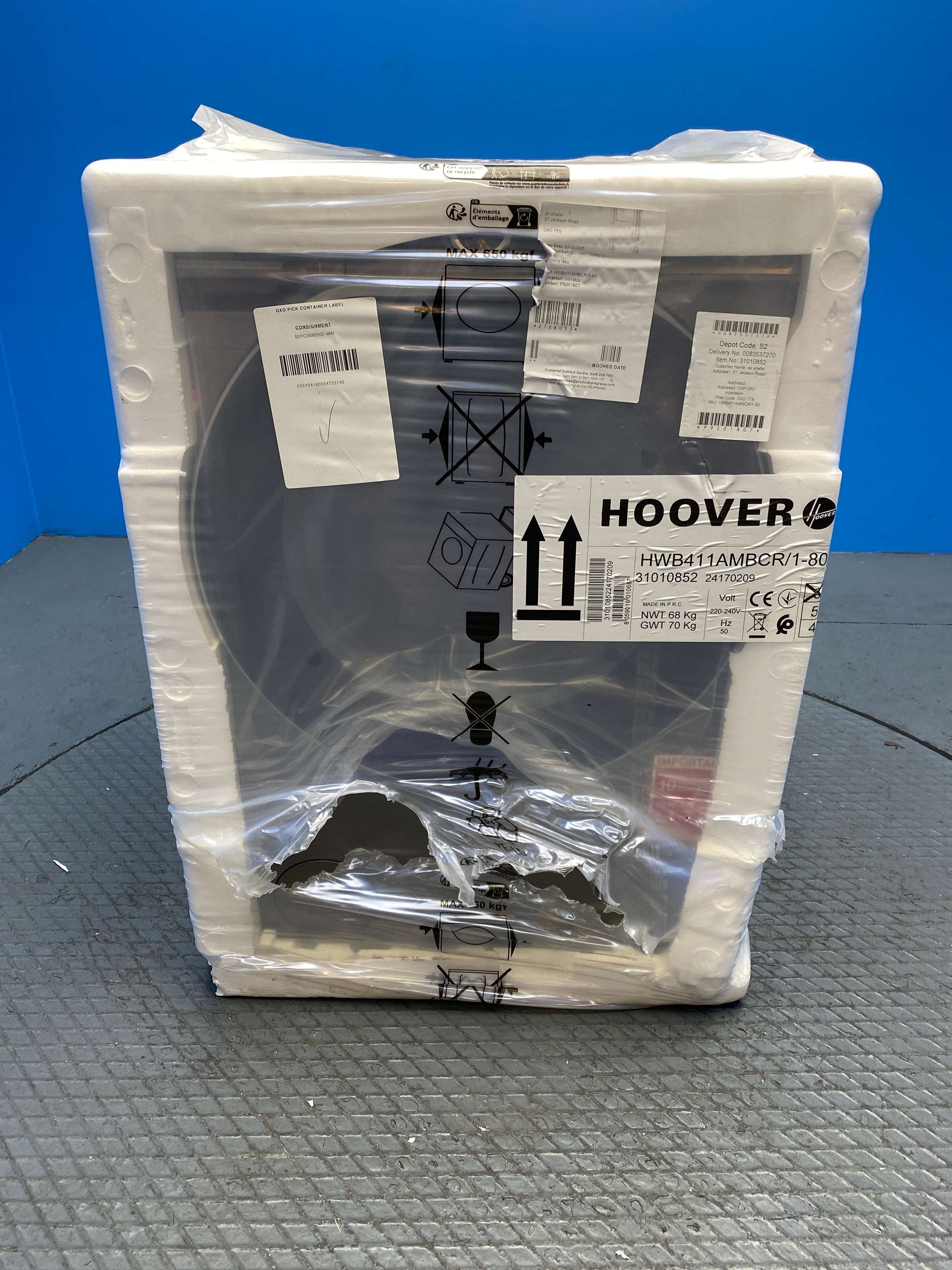 Hoover HWB411AMBCR 11kg 1400 Spin Washing Machine