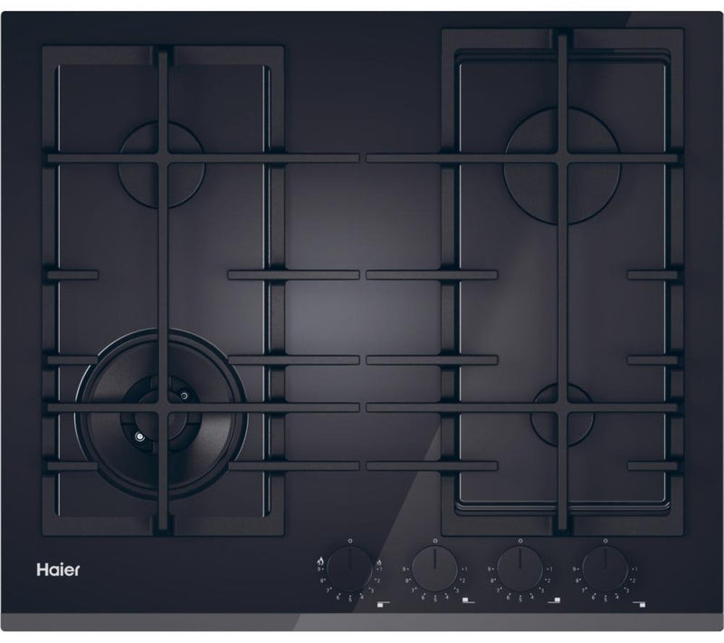 Haier HAVG6BF4TBPB Series 4 60cm Gas on Glass Hob