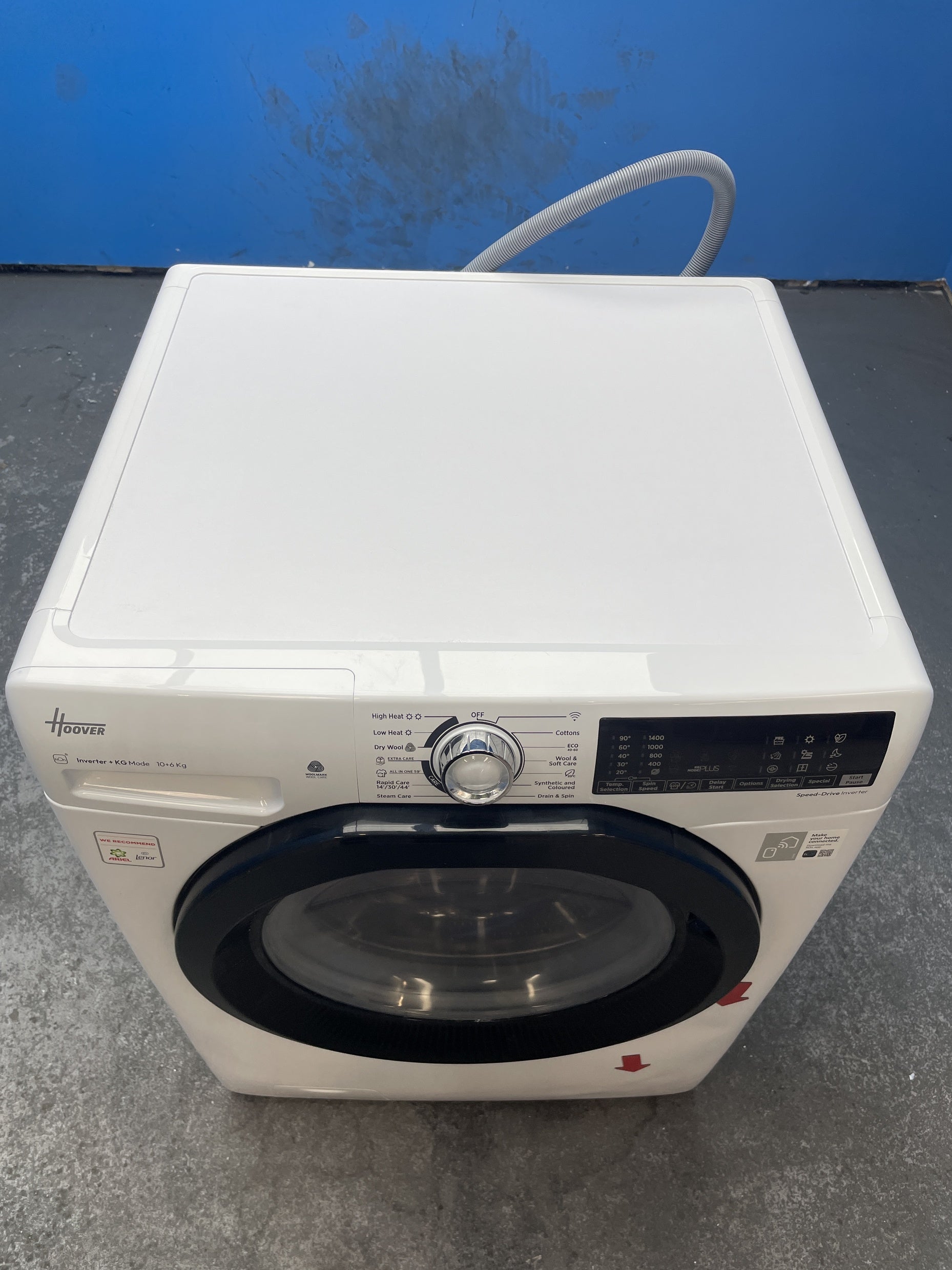 #GRC-160-002 - Hoover H-WASH 350 H3DPS41066TAMB80 10/6kg 1400rpm Washer Dryer