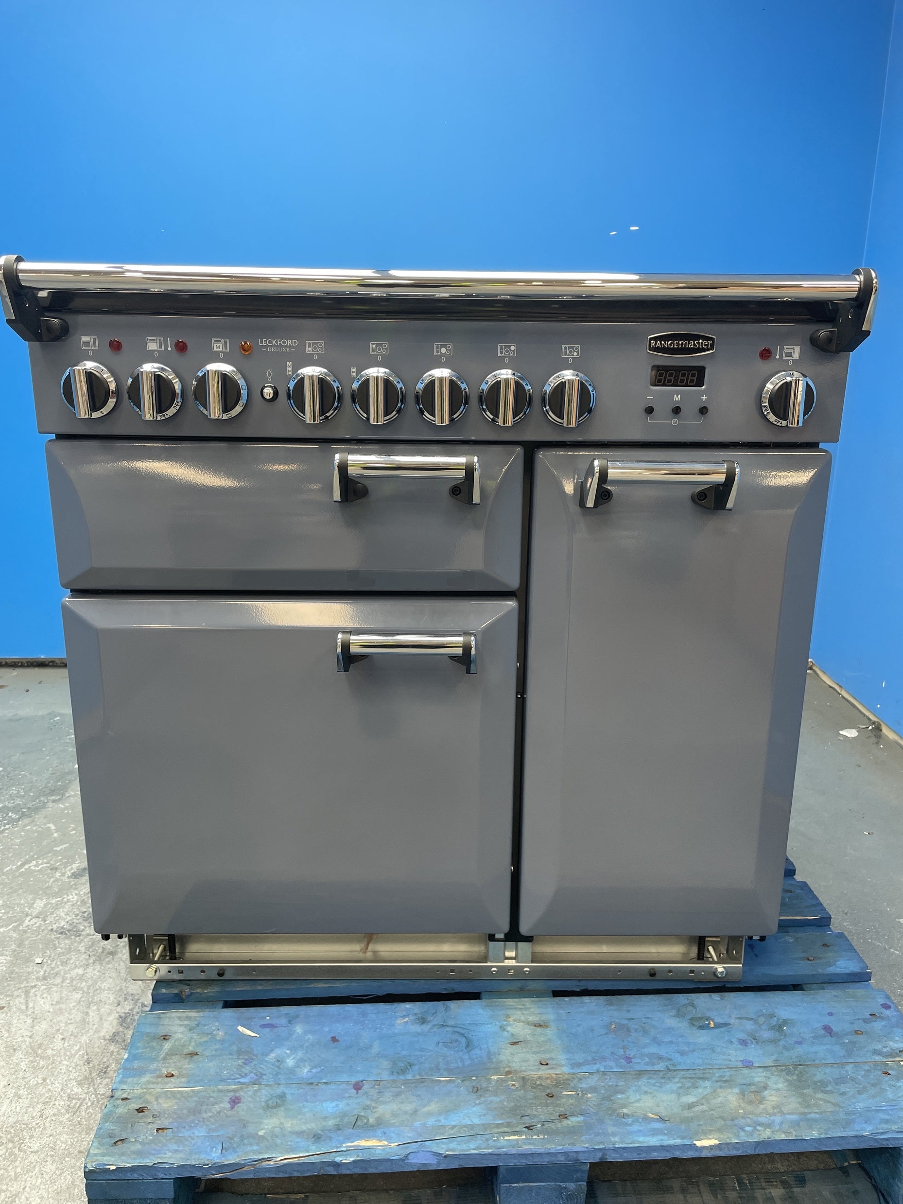 #GRC-159-090 - Rangemaster Leckford Deluxe LKDL90EIPSTB/CM1 90cm Induction Range Cooker