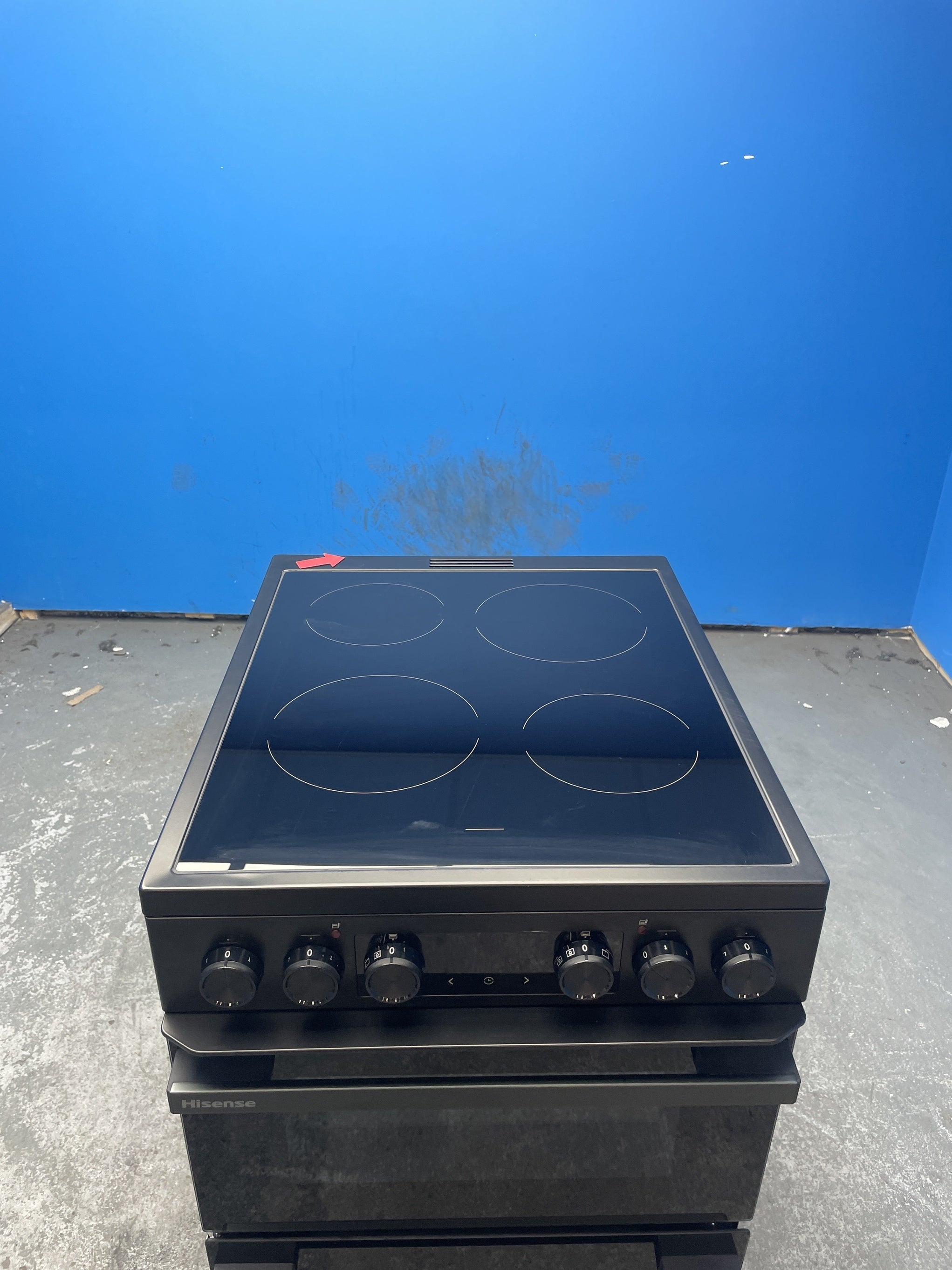 #GRC-159-515 - Hisense HDCEC5C10B Hi6 Max 50cm Double Oven Ceramic Cooker