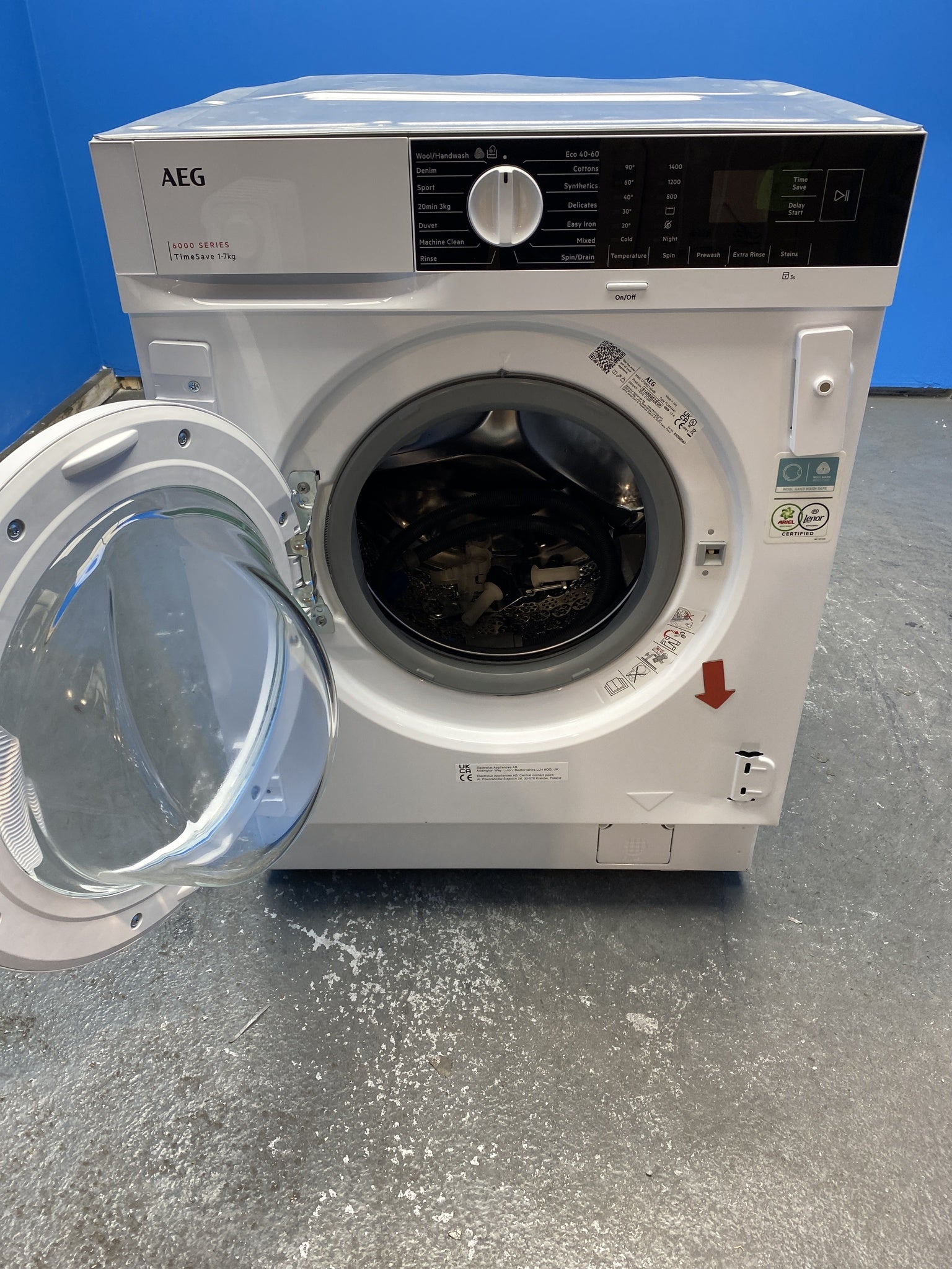 AEG 6000 AutoSense LFX6G7434BI 7kg 1400rpm Integrated Washing Machine