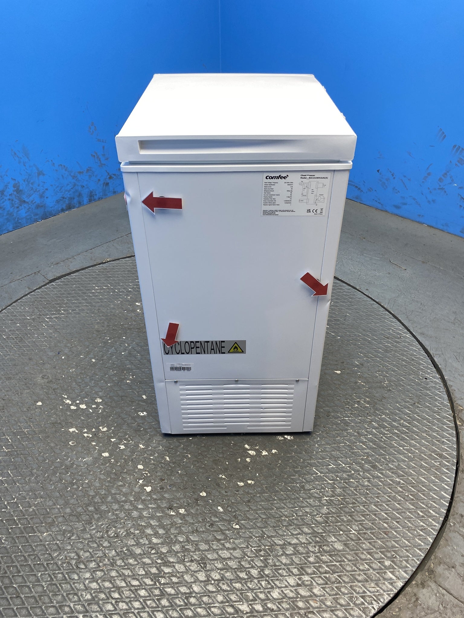 COMFEE RCC102WH2UK(E) 99L Dual Mode & Inverter Chest Freezer