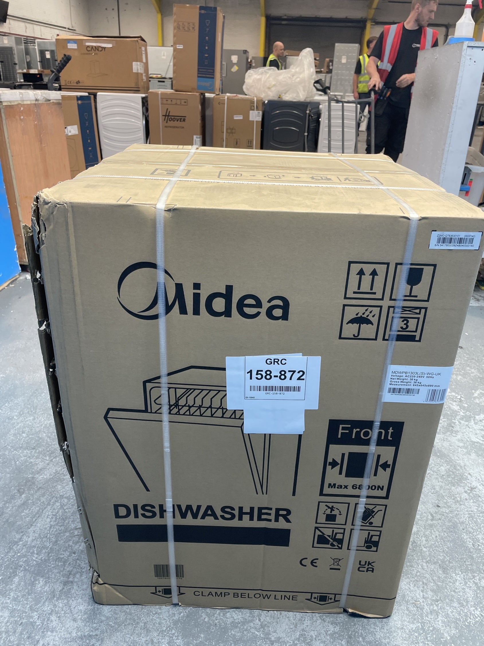 #GRC-158-872 - Midea MDWPB1303L(S)-WG 60cm Built-in 13 Place Wi-Fi Dishwasher