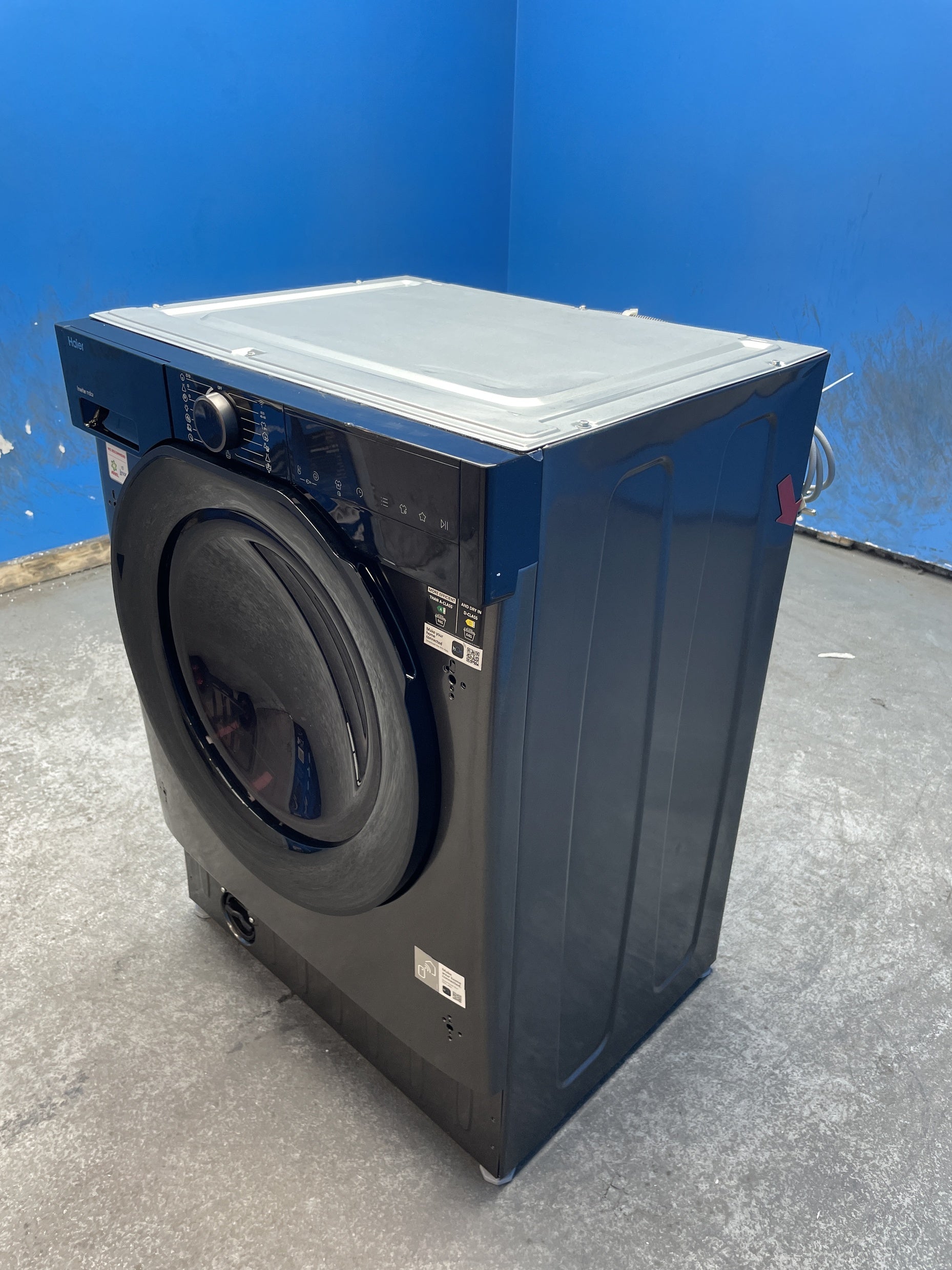 #GRC-163-442 - Haier Integrated Washer Dryer – 9kg Wash, 6kg Dry, 1600rpm, WiFi Connected, Grey