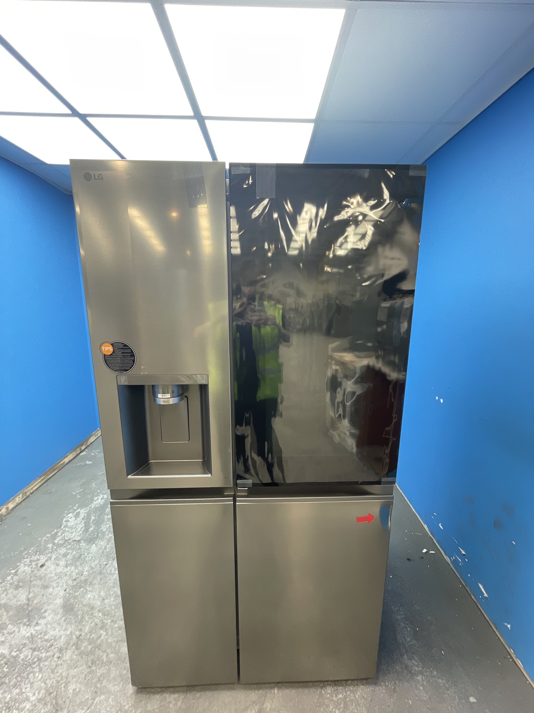 #GRC-163-247 - LG American Style Fridge Freezer – 628L, Prime Silver, Total No Frost