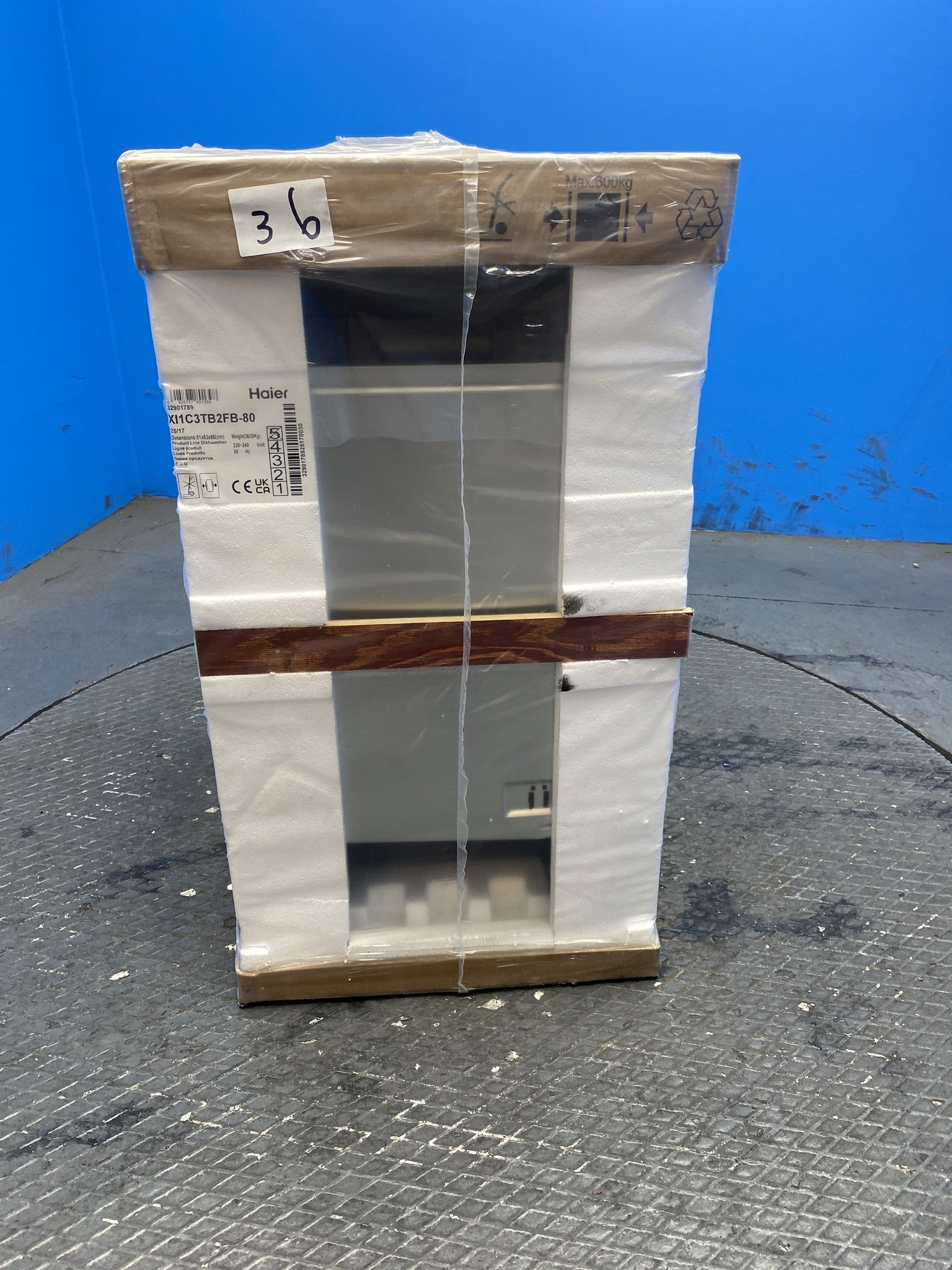 Haier XI1C3TB2FB Integrated 11 Place Setting Slimline Dishwasher