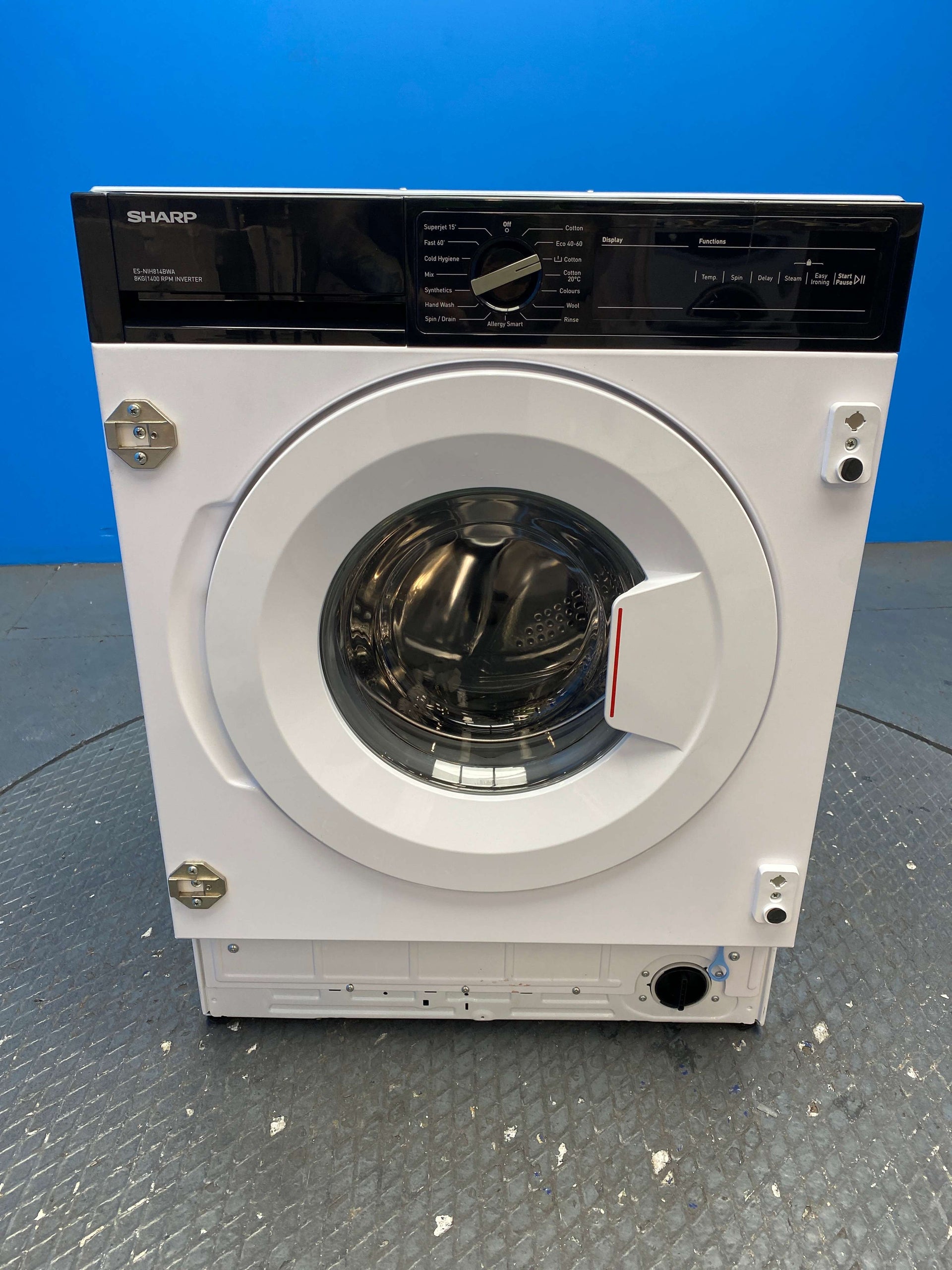 Sharp ES-NIH814BWA Integrated 8kg 1400 Spin Washing Machine