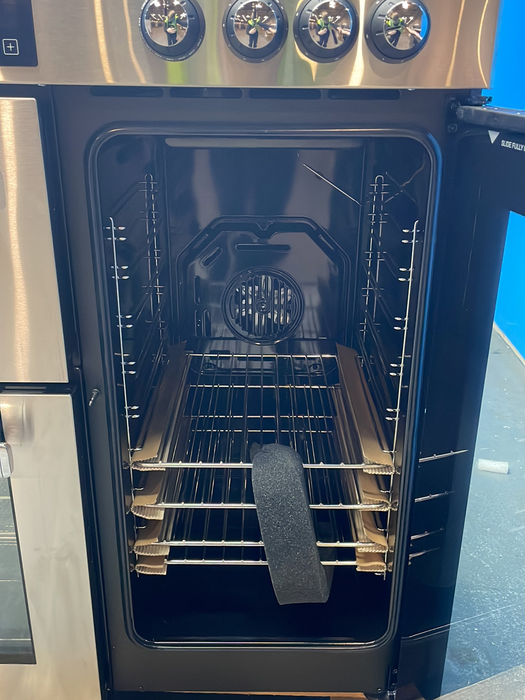 #GRC-164-318 - Belling Cookcentre 90E 90cm Electric Range Cooker – 174L Capacity, 5 Zone Ceramic Hob, AirFry Function, Stainless Steel