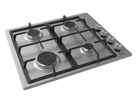 Candy Moderna CHG6LPX 4 Zone Gas Stainless Steel Hob
