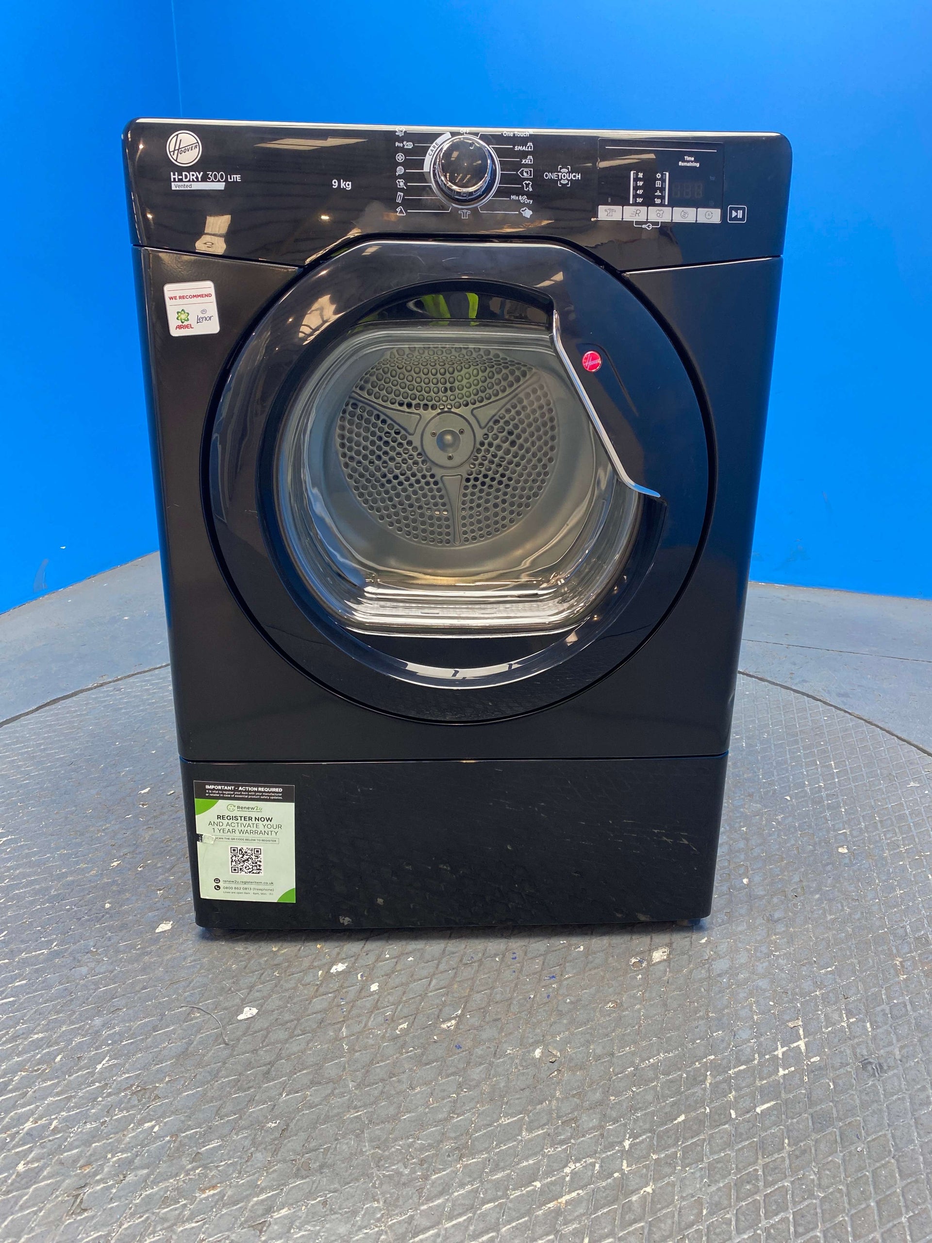 Hoover HLEV9DGB 9kg Vented Tumble Dryer