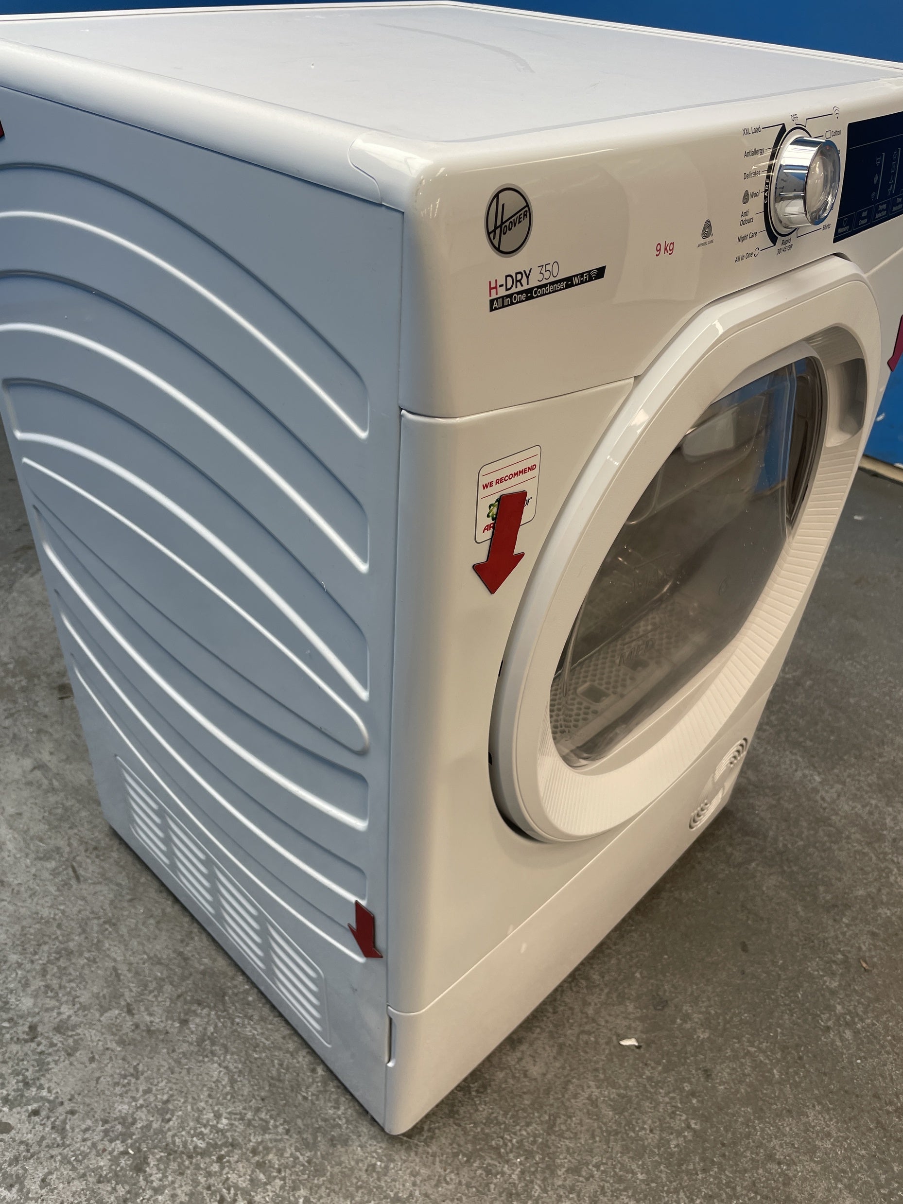 #GRC-157-673 - Hoover HRE C9TE-80 9kg Condenser Tumble Dryer with Wi-Fi