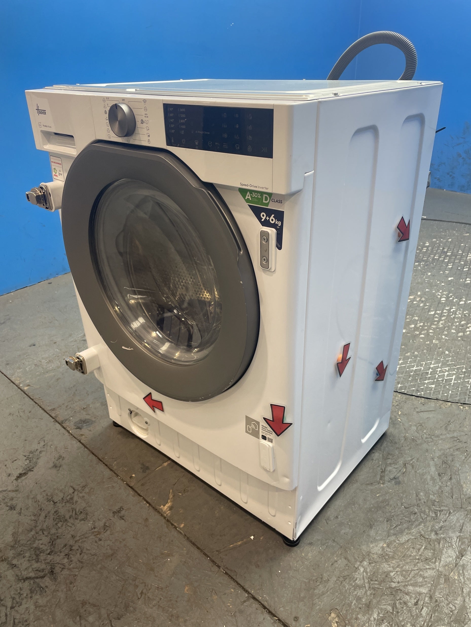 #GRC-156-152 - Hoover BH4S696M6DR9B-80 Built-in 9kg/6kg 1600rpm Washer Dryer