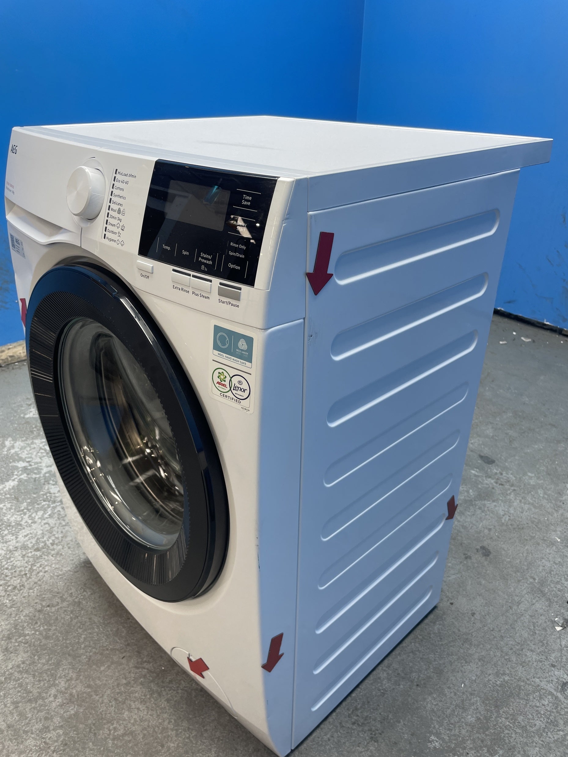 #GRC-158-277 - AEG LFR71864B 8kg 1600rpm ProSteam Washing Machine